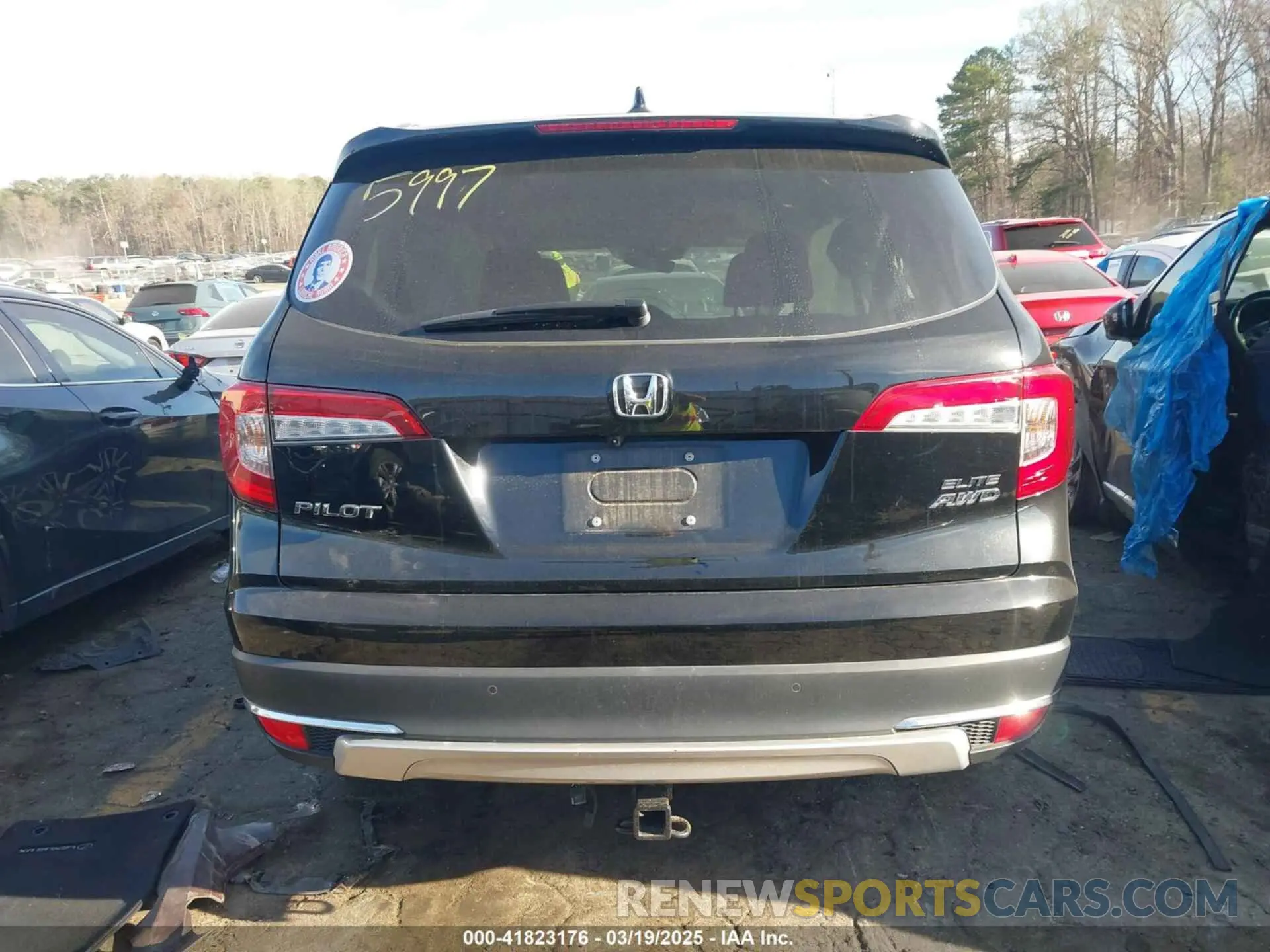 16 fotografías del automóvil dañado 5FNYF6H03NB085997 HONDA PILOT 2022