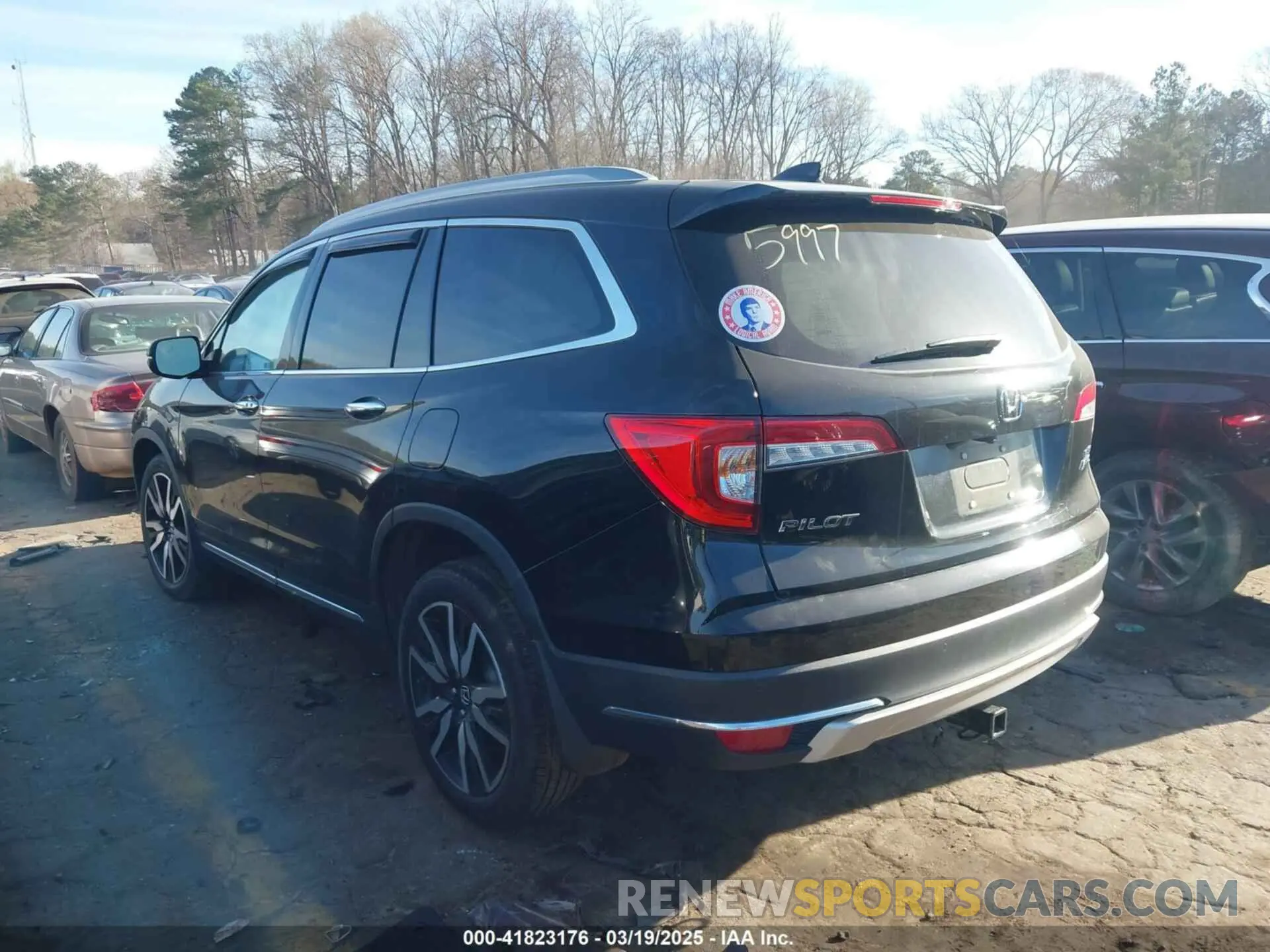 3 fotografías del automóvil dañado 5FNYF6H03NB085997 HONDA PILOT 2022
