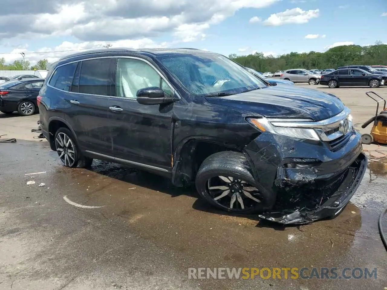 4 fotografías del automóvil dañado 5FNYF6H06NB030069 HONDA PILOT 2022
