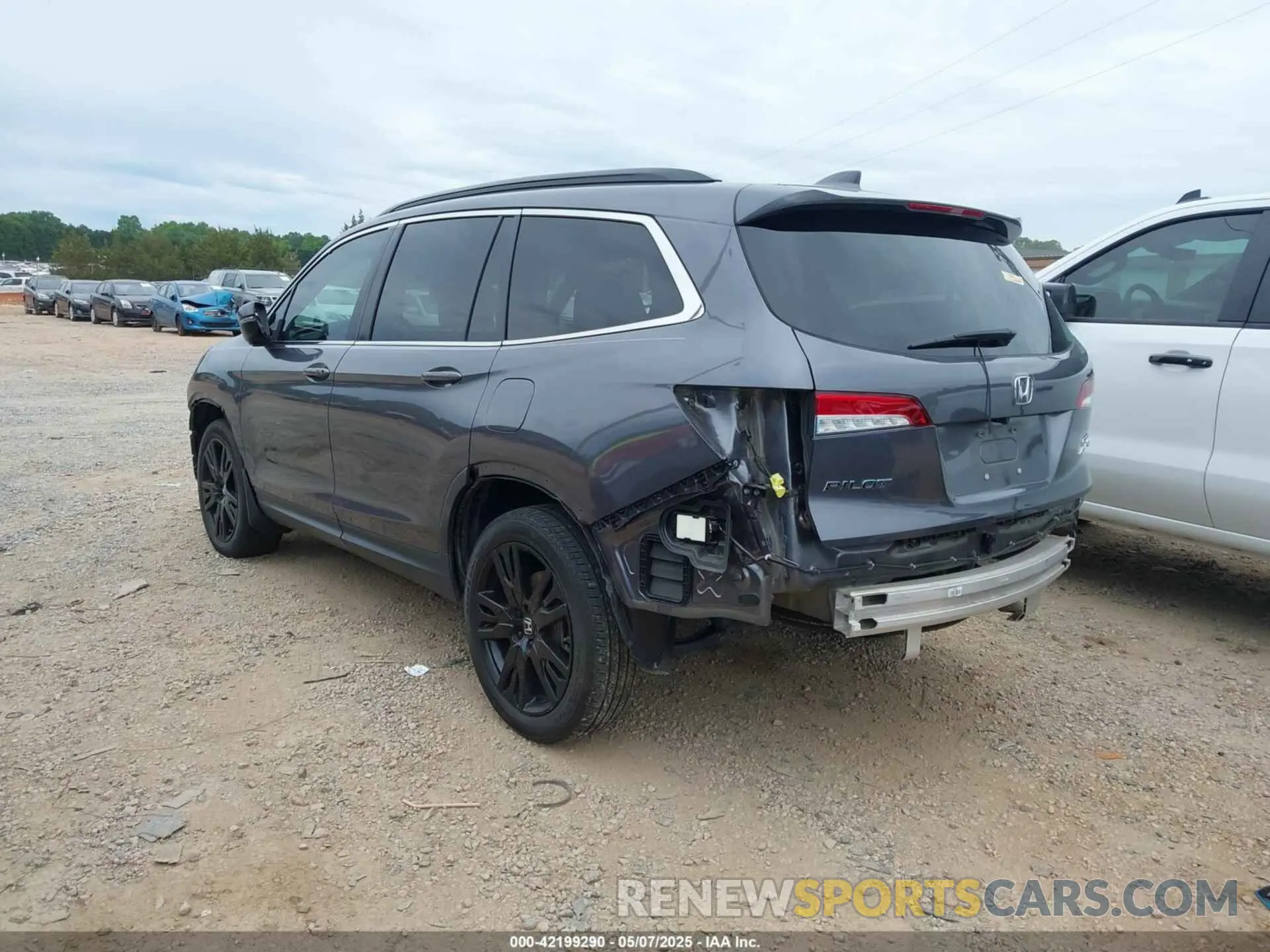 3 fotografías del automóvil dañado 5FNYF6H21NB096658 HONDA PILOT 2022
