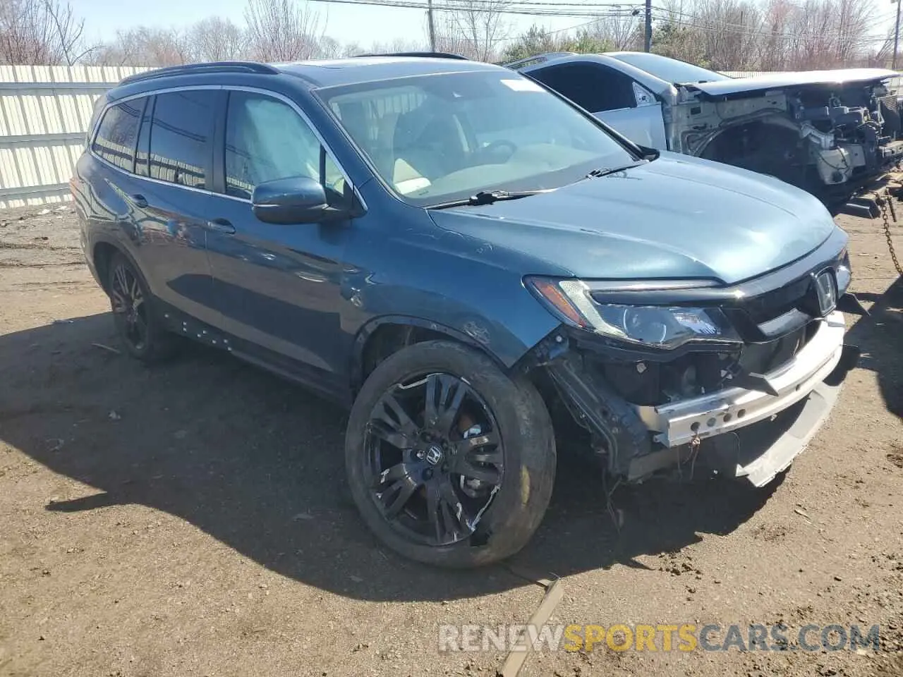4 fotografías del automóvil dañado 5FNYF6H22NB044102 HONDA PILOT 2022