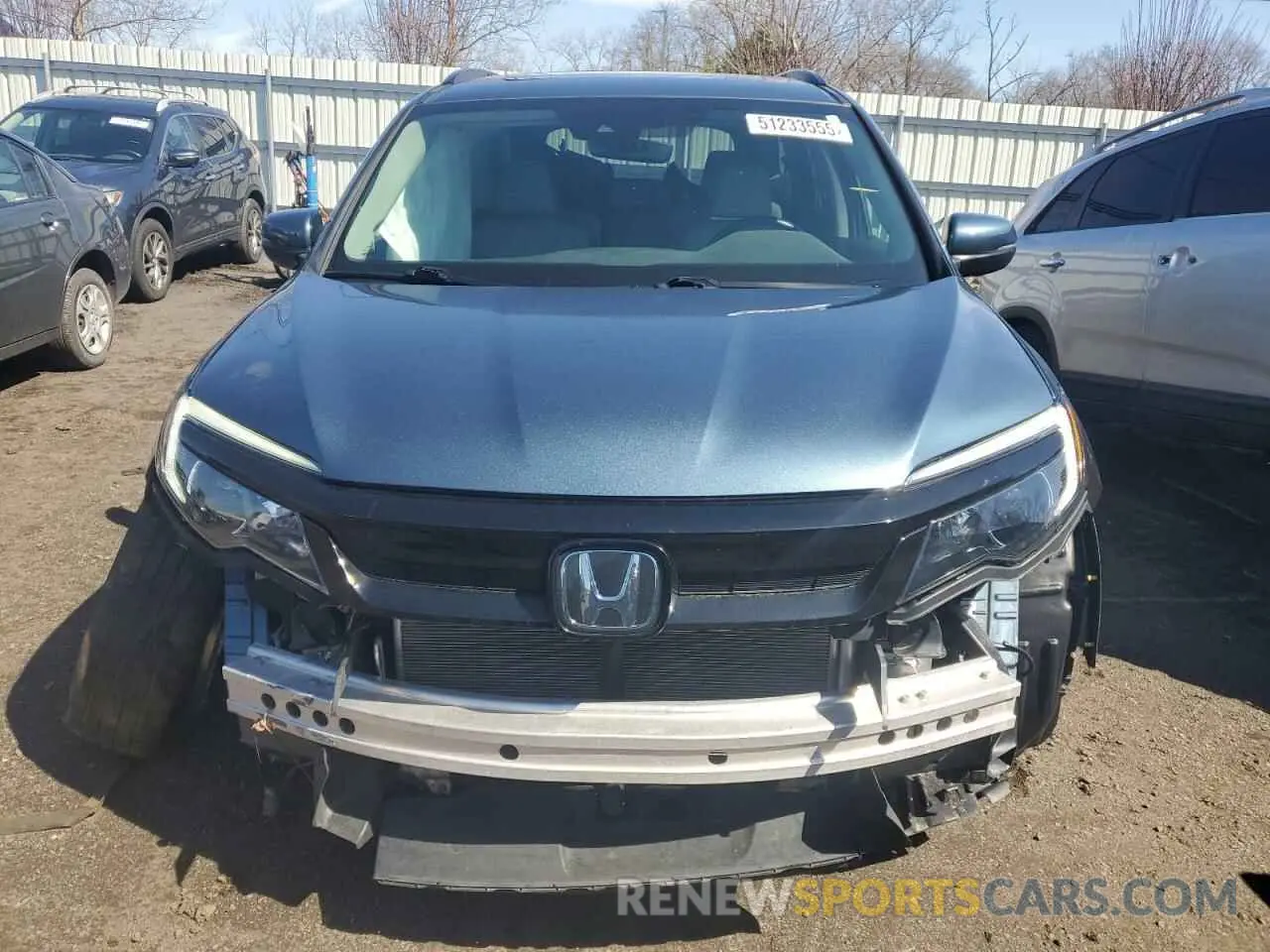 5 fotografías del automóvil dañado 5FNYF6H22NB044102 HONDA PILOT 2022