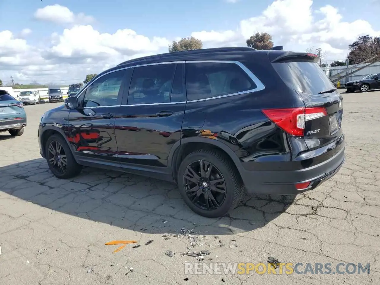 2 fotografías del automóvil dañado 5FNYF6H25NB055899 HONDA PILOT 2022
