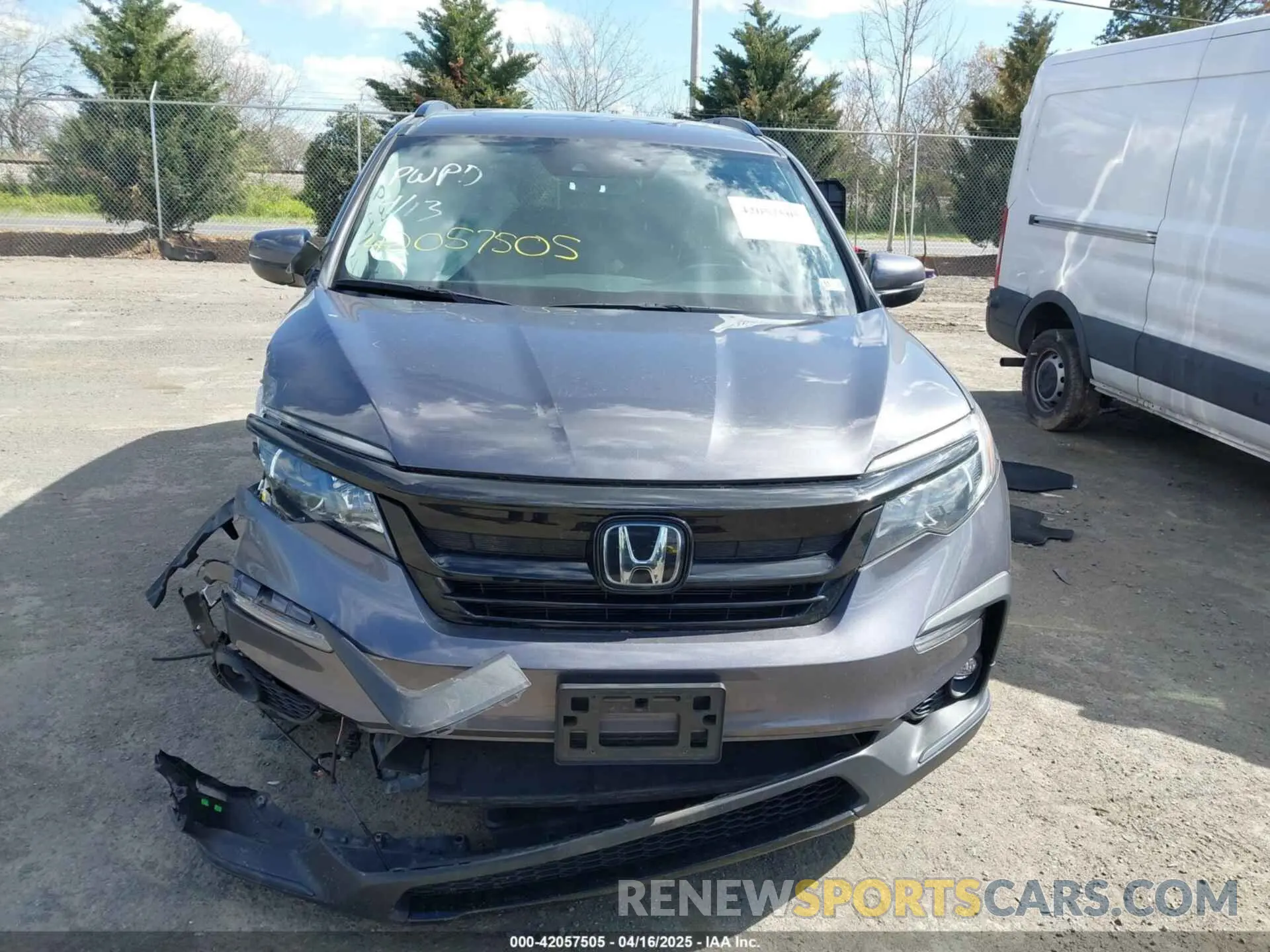 12 fotografías del automóvil dañado 5FNYF6H25NB096680 HONDA PILOT 2022