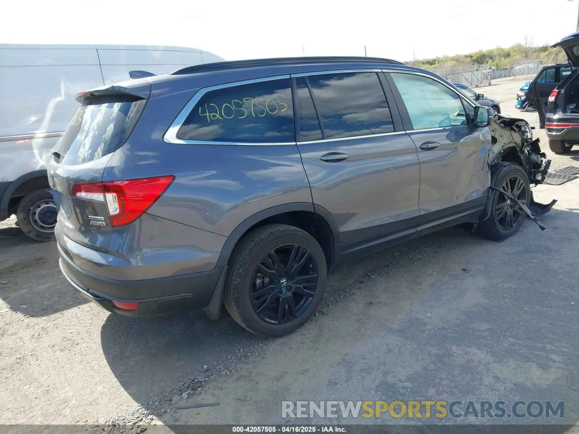 4 fotografías del automóvil dañado 5FNYF6H25NB096680 HONDA PILOT 2022