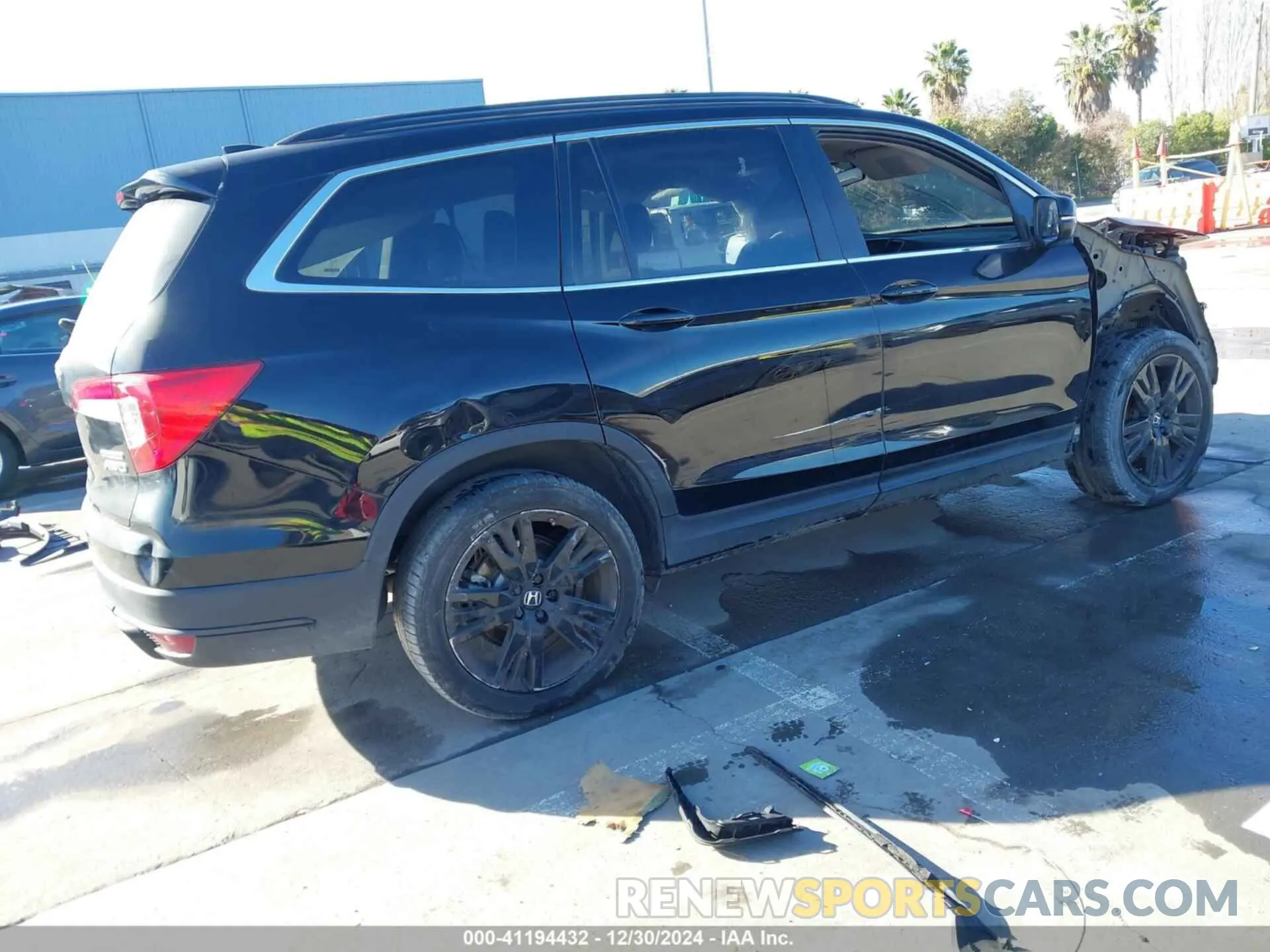 4 fotografías del automóvil dañado 5FNYF6H26NB102339 HONDA PILOT 2022