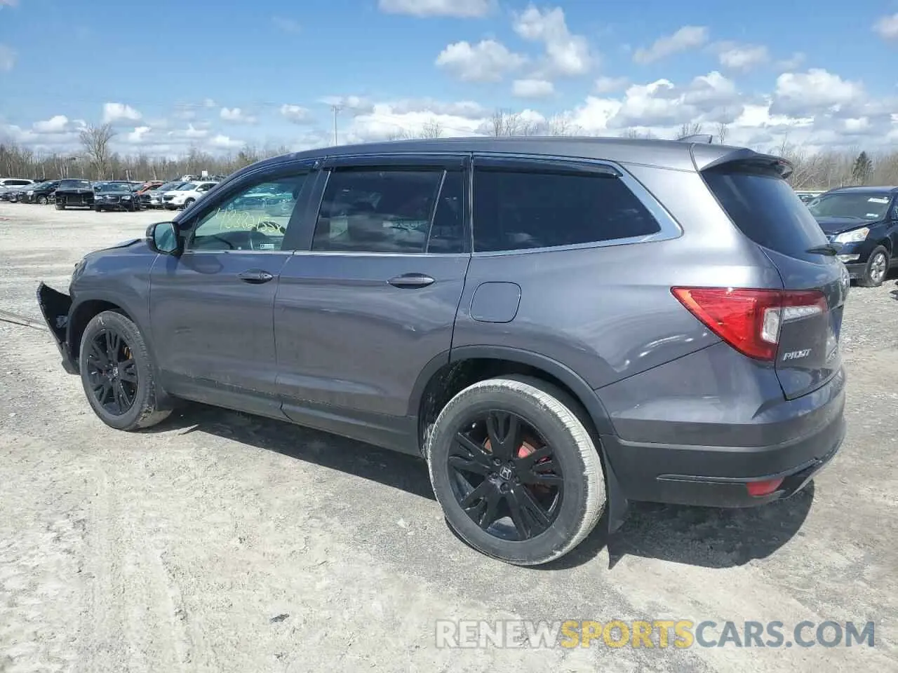 2 fotografías del automóvil dañado 5FNYF6H27NB091268 HONDA PILOT 2022