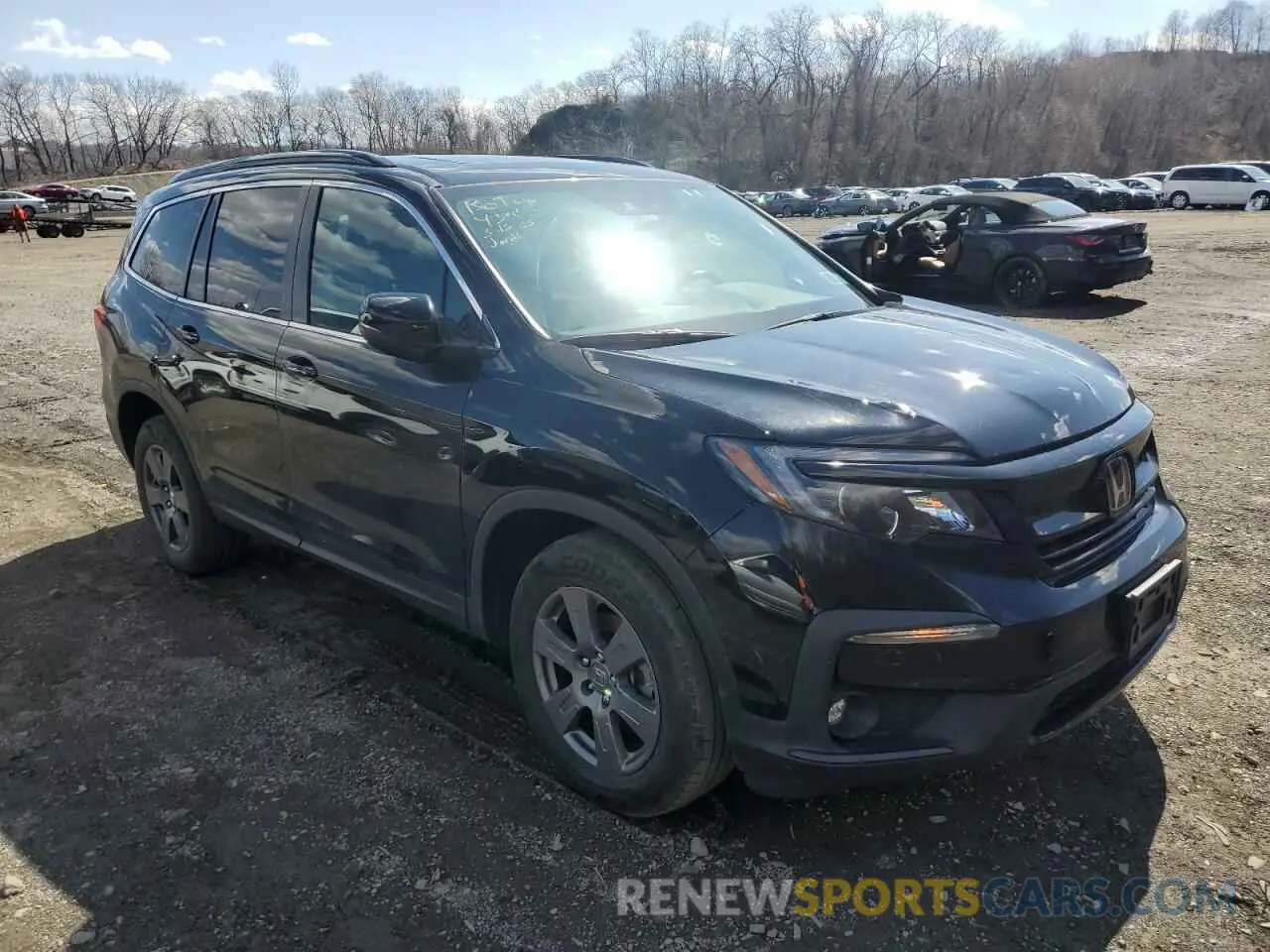 4 fotografías del automóvil dañado 5FNYF6H28NB036294 HONDA PILOT 2022
