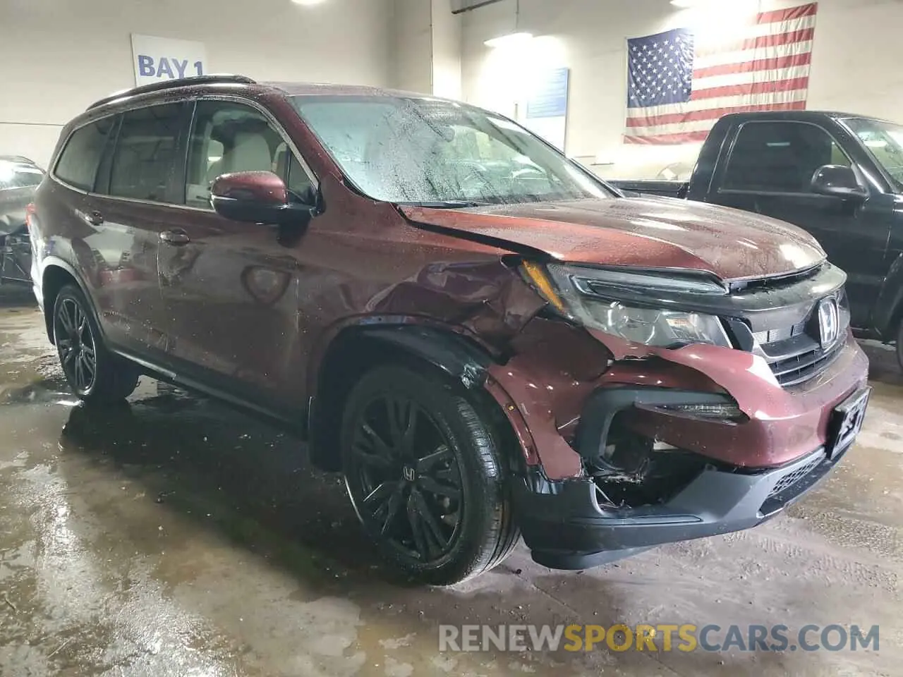4 fotografías del automóvil dañado 5FNYF6H29NB089635 HONDA PILOT 2022