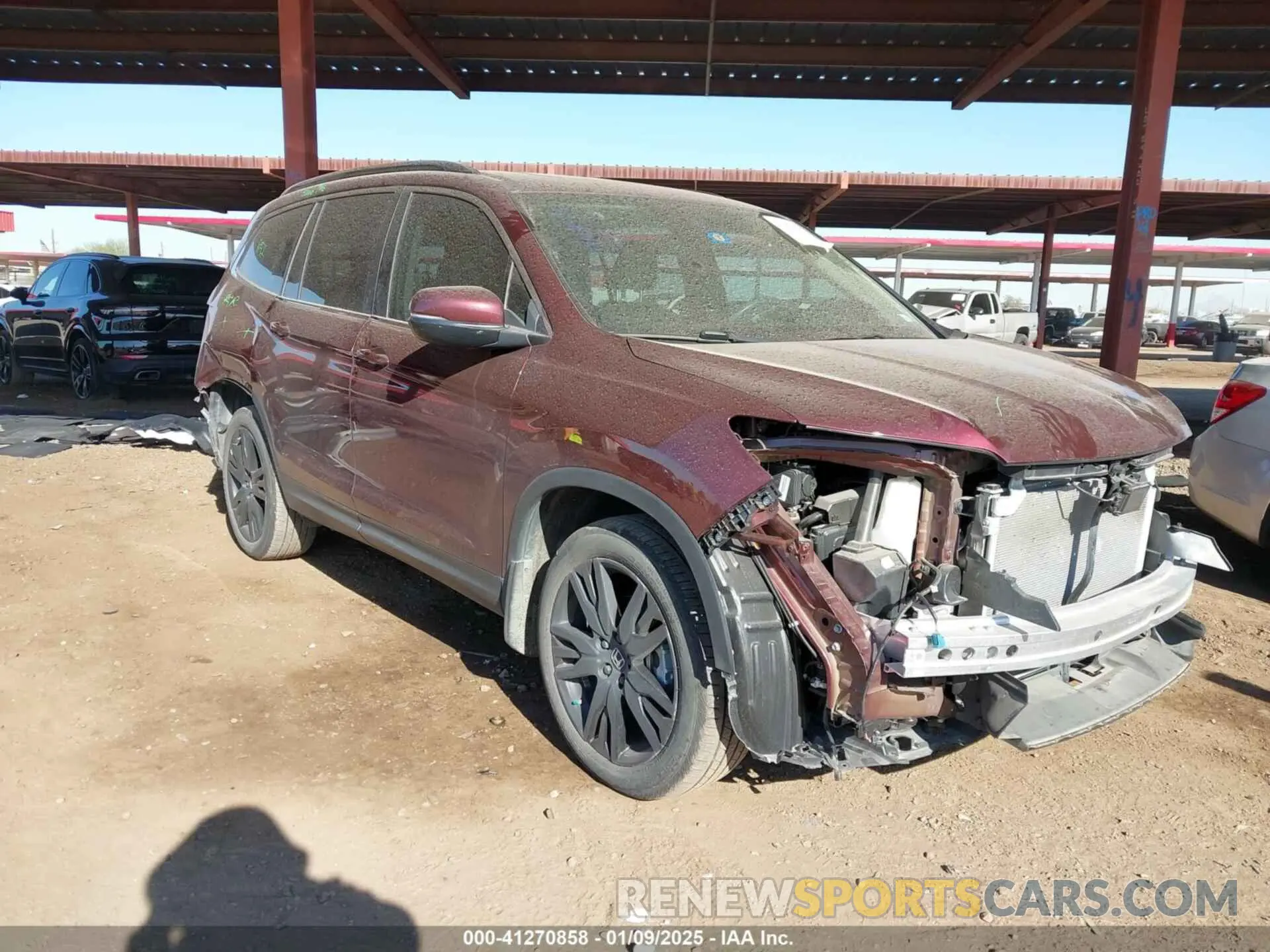 1 fotografías del automóvil dañado 5FNYF6H2XNB087991 HONDA PILOT 2022