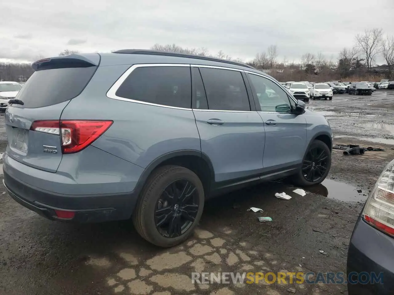3 fotografías del automóvil dañado 5FNYF6H2XNB105339 HONDA PILOT 2022