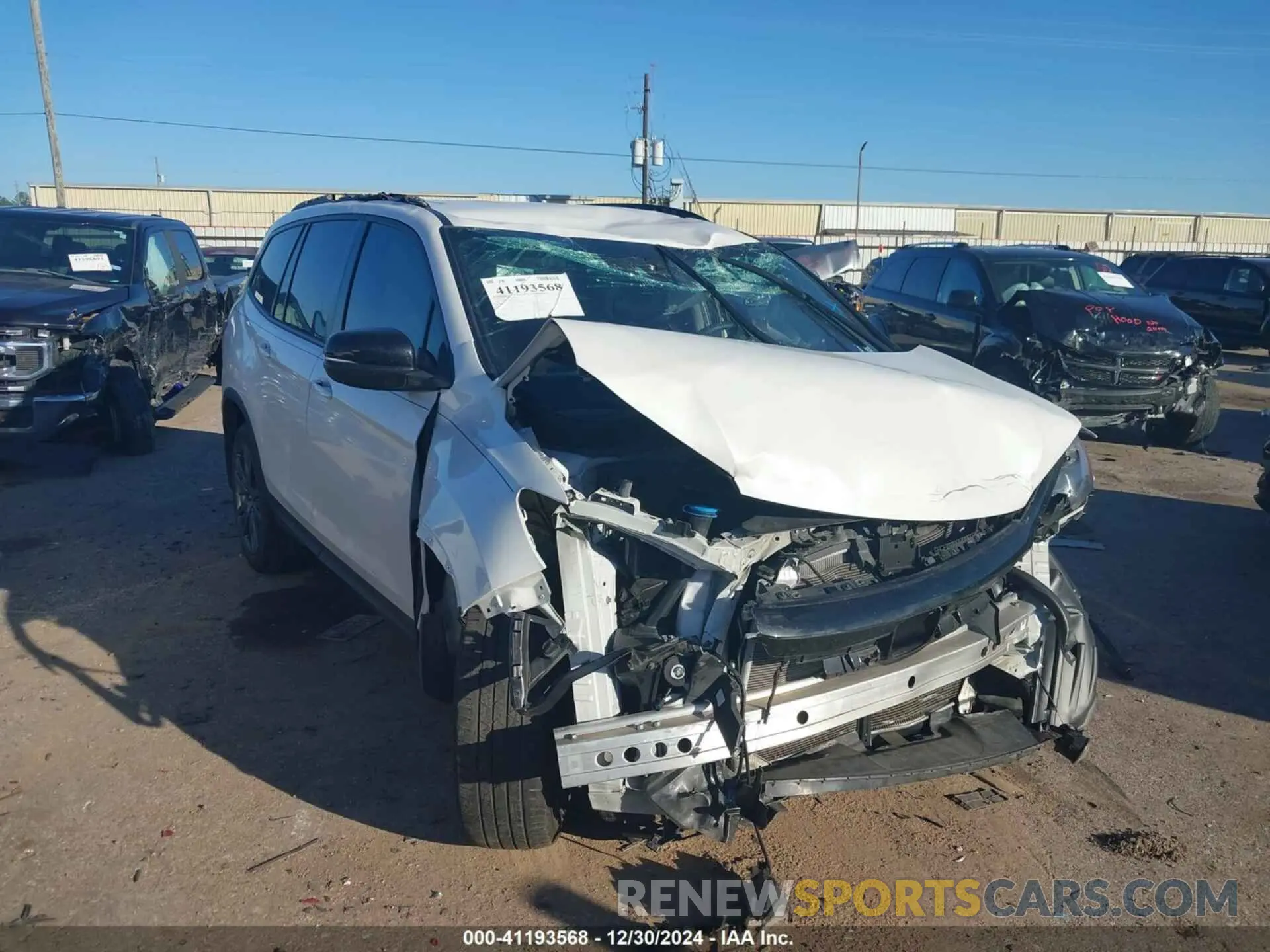 1 fotografías del automóvil dañado 5FNYF6H38NB099307 HONDA PILOT 2022