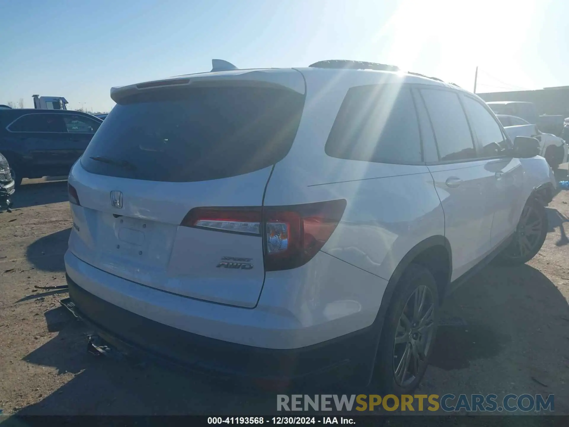 4 fotografías del automóvil dañado 5FNYF6H38NB099307 HONDA PILOT 2022
