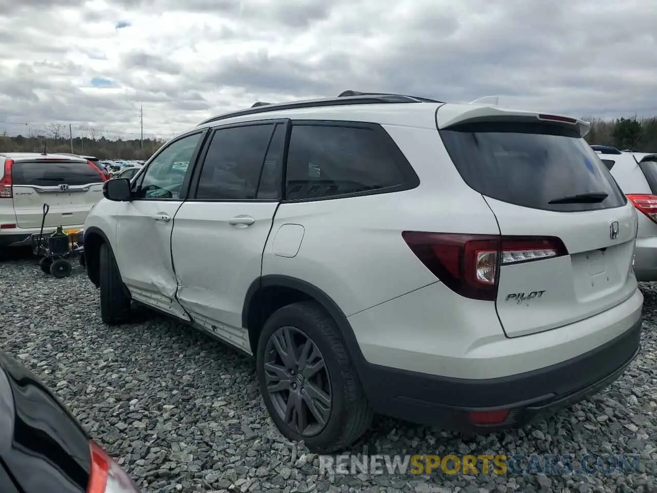 2 fotografías del automóvil dañado 5FNYF6H3XNB067538 HONDA PILOT 2022