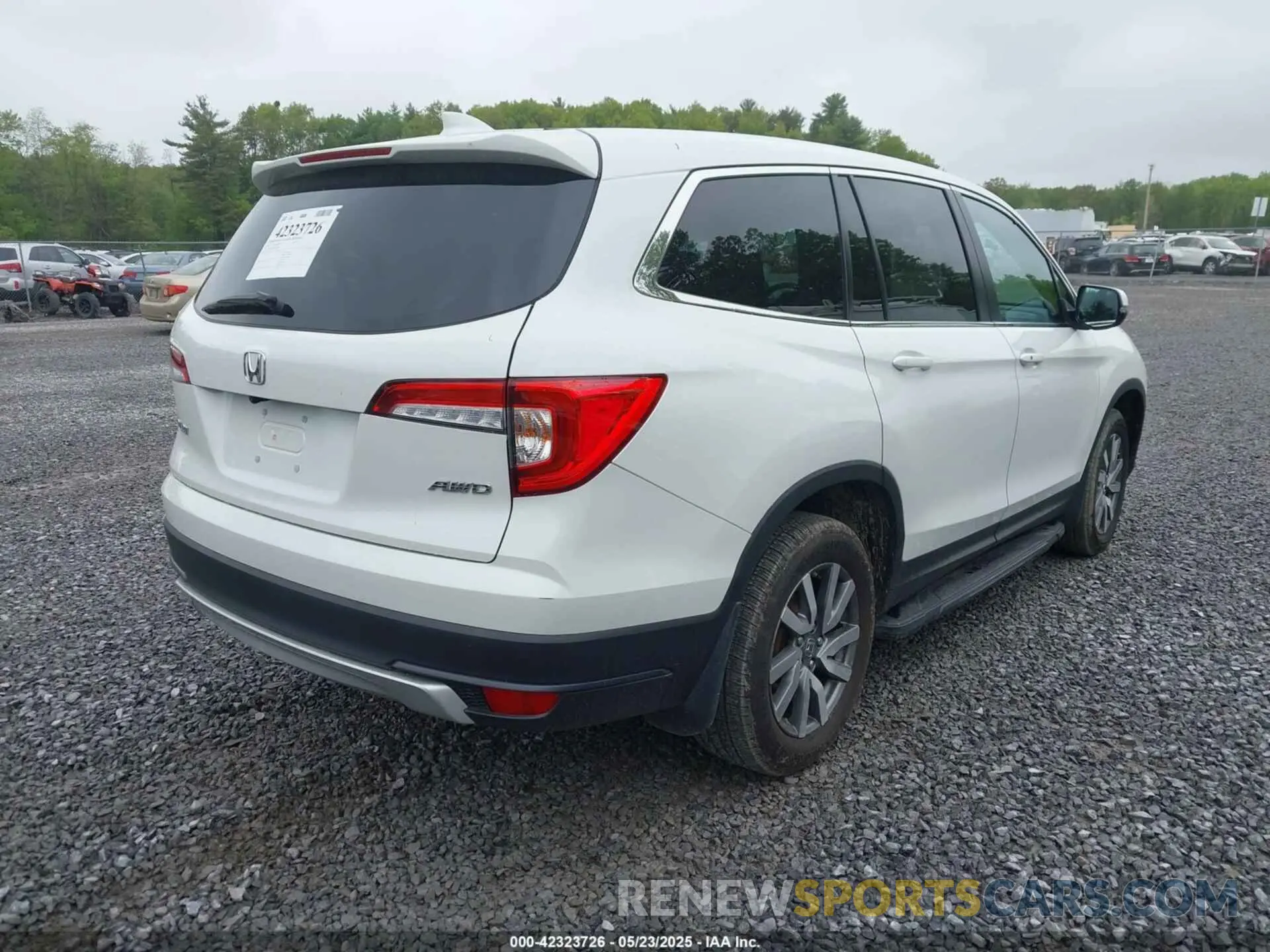 4 fotografías del automóvil dañado 5FNYF6H50NB036994 HONDA PILOT 2022