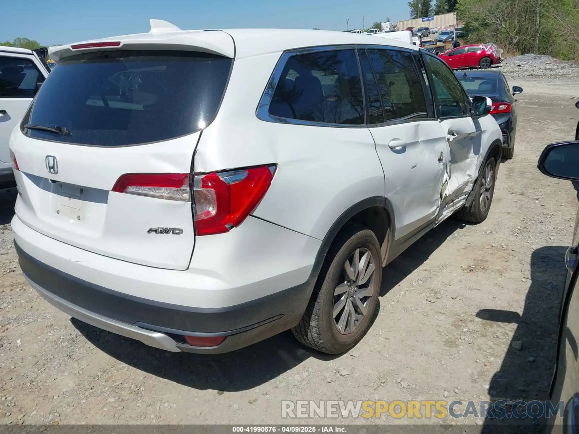4 fotografías del automóvil dañado 5FNYF6H51NB014258 HONDA PILOT 2022