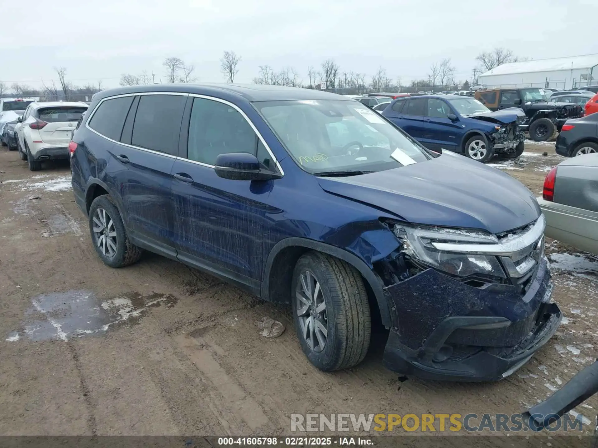 1 fotografías del automóvil dañado 5FNYF6H53NB010082 HONDA PILOT 2022