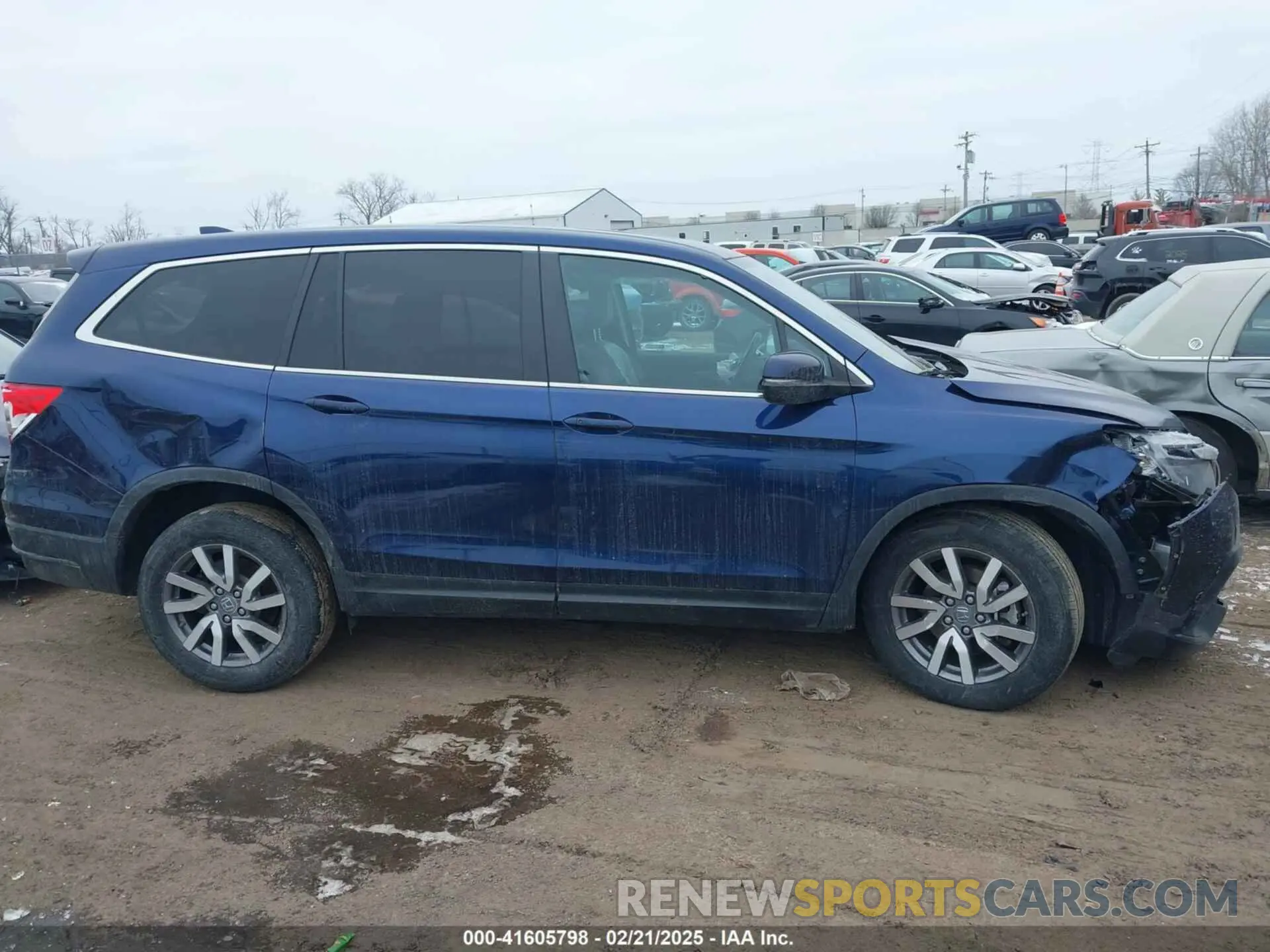13 fotografías del automóvil dañado 5FNYF6H53NB010082 HONDA PILOT 2022