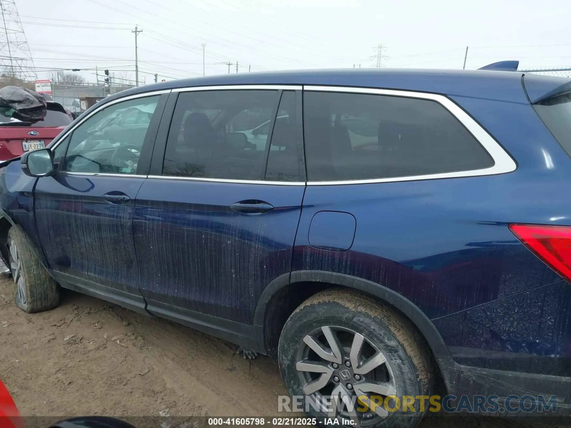 14 fotografías del automóvil dañado 5FNYF6H53NB010082 HONDA PILOT 2022