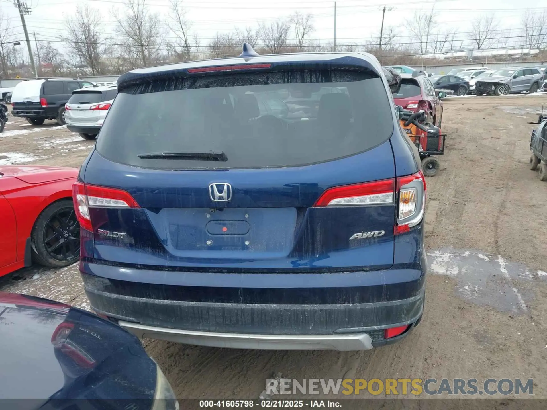 16 fotografías del automóvil dañado 5FNYF6H53NB010082 HONDA PILOT 2022