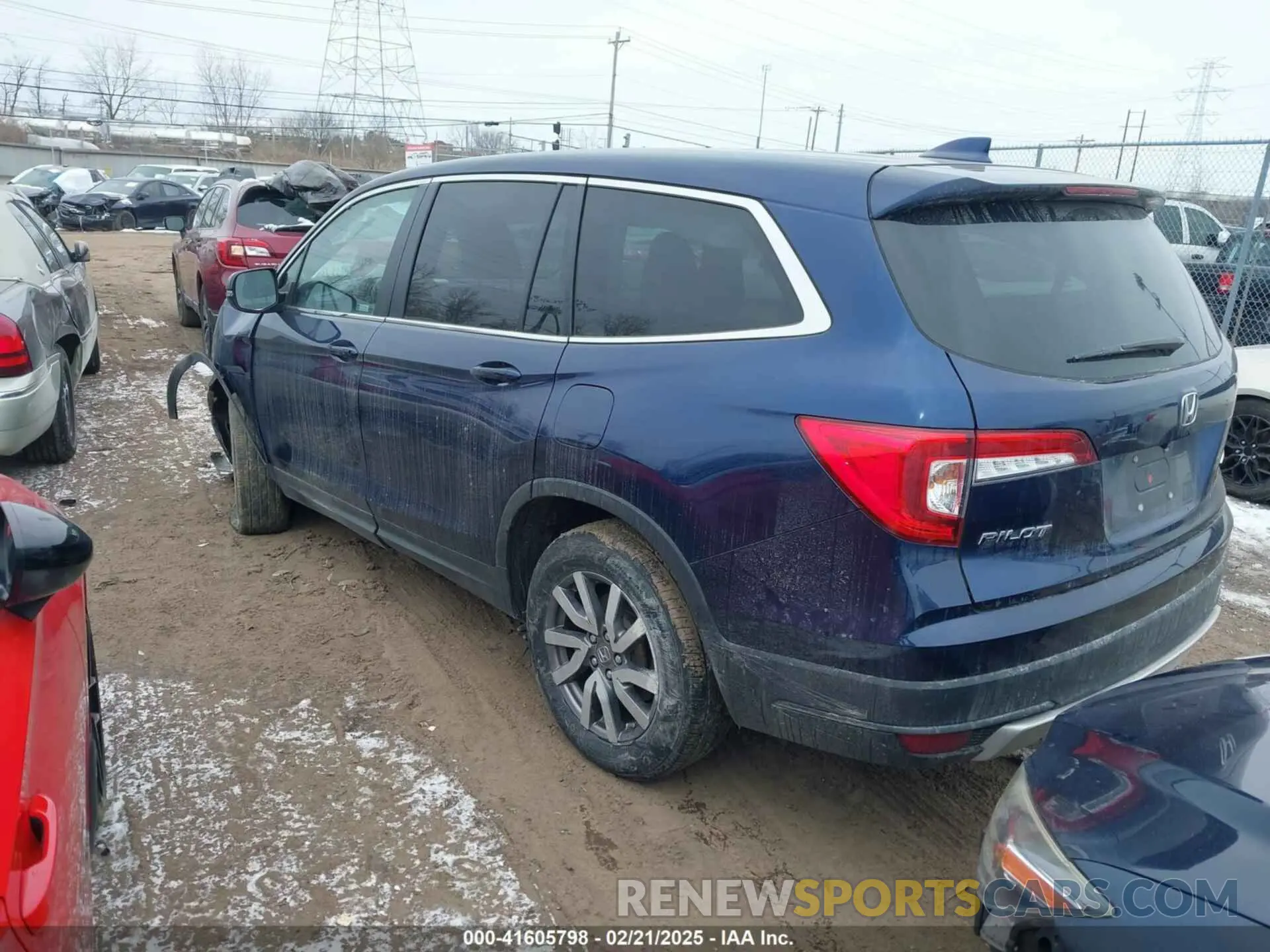 3 fotografías del automóvil dañado 5FNYF6H53NB010082 HONDA PILOT 2022