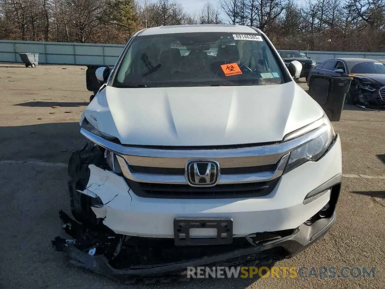 5 fotografías del automóvil dañado 5FNYF6H55NB095507 HONDA PILOT 2022