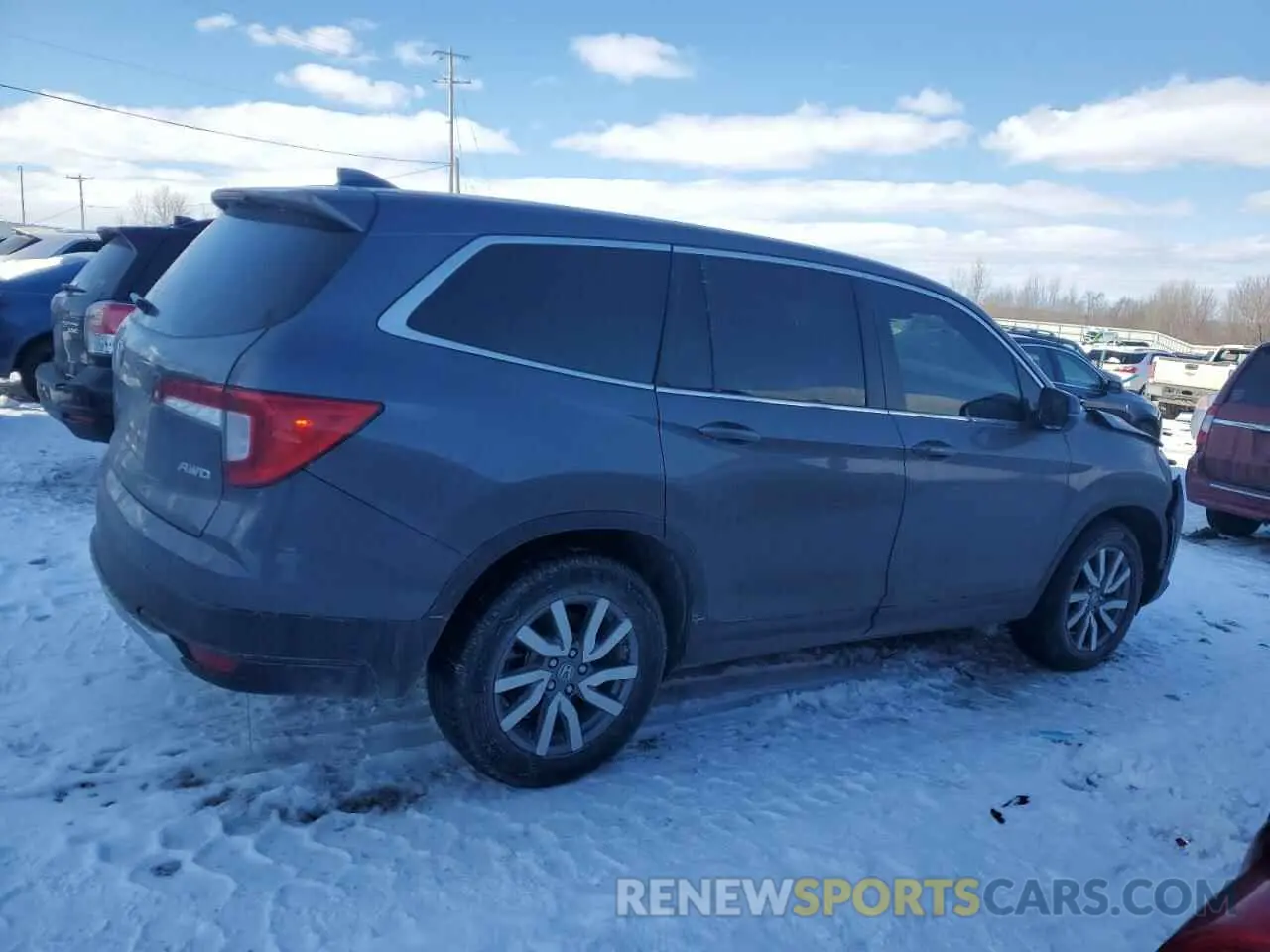 3 fotografías del automóvil dañado 5FNYF6H56NB098769 HONDA PILOT 2022