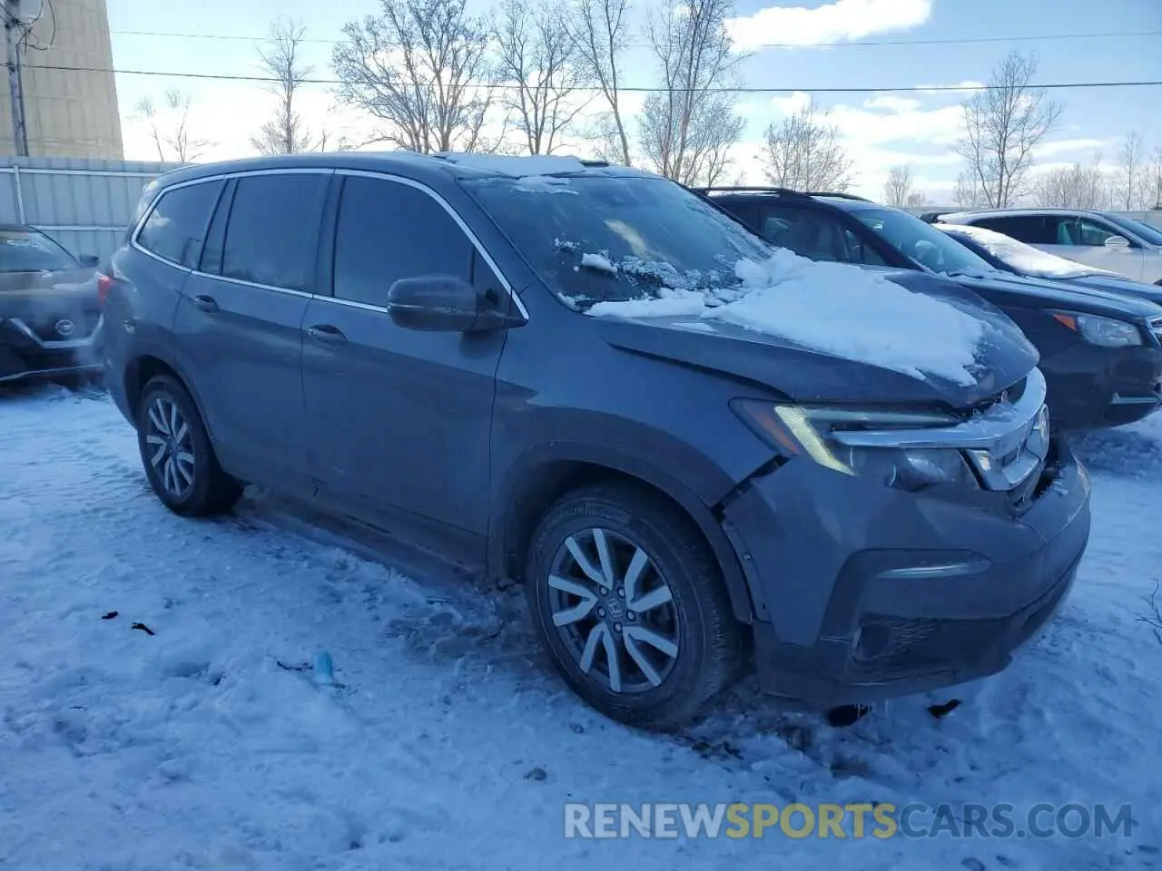 4 fotografías del automóvil dañado 5FNYF6H56NB098769 HONDA PILOT 2022