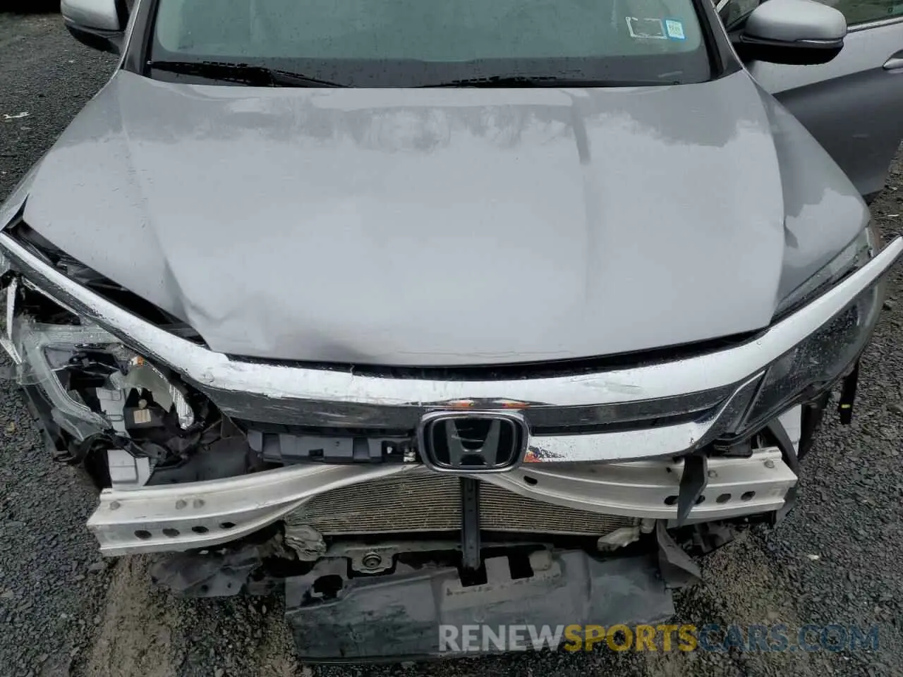 12 fotografías del automóvil dañado 5FNYF6H57NB037785 HONDA PILOT 2022