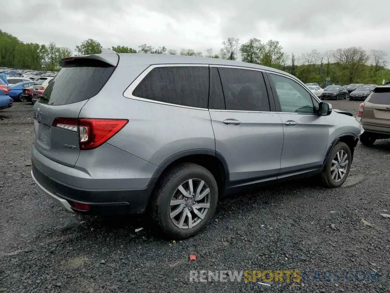 3 fotografías del automóvil dañado 5FNYF6H57NB037785 HONDA PILOT 2022