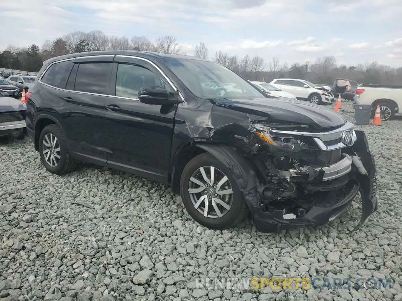 4 fotografías del automóvil dañado 5FNYF6H58NB017092 HONDA PILOT 2022