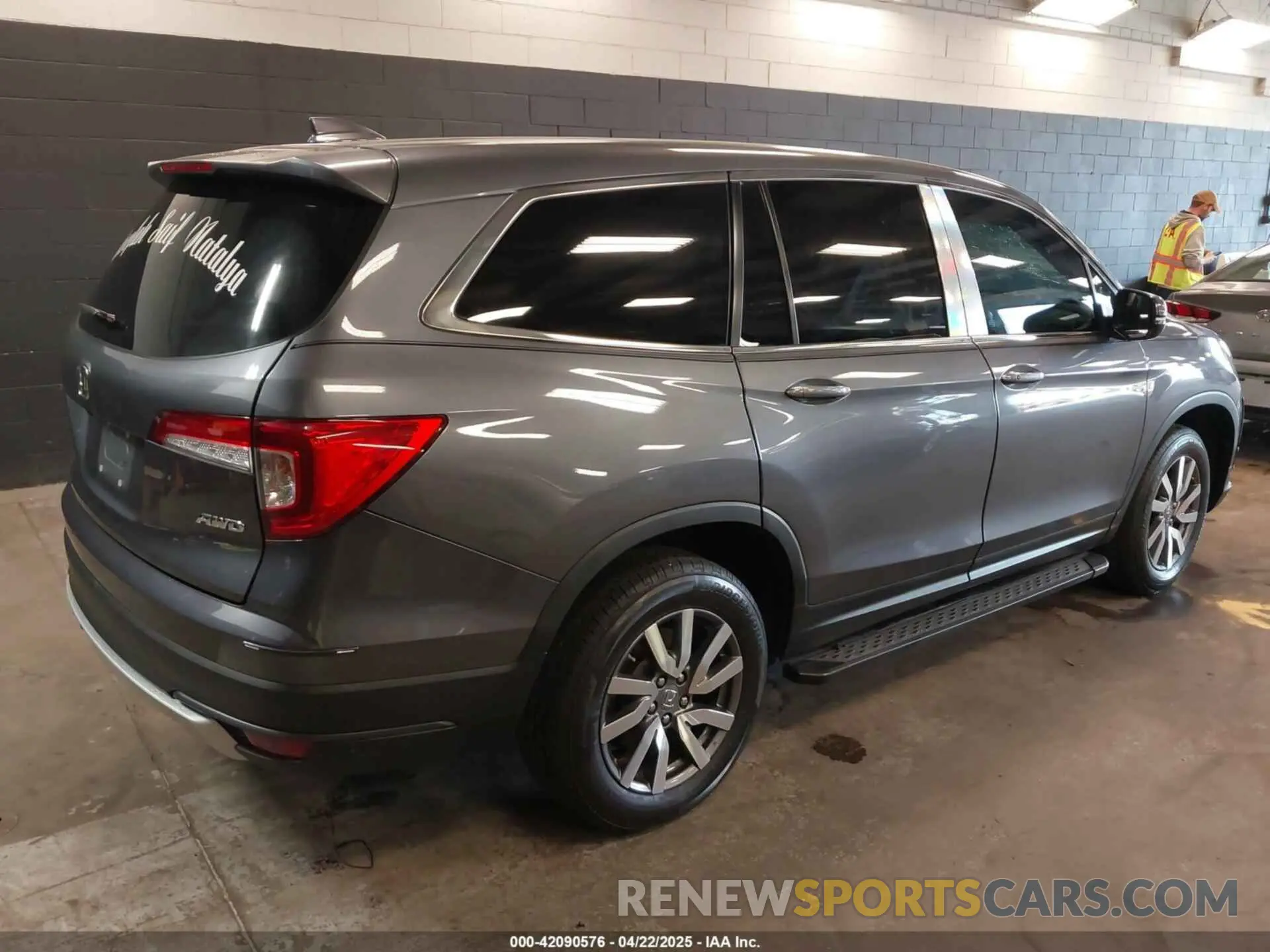 4 fotografías del automóvil dañado 5FNYF6H59NB000754 HONDA PILOT 2022