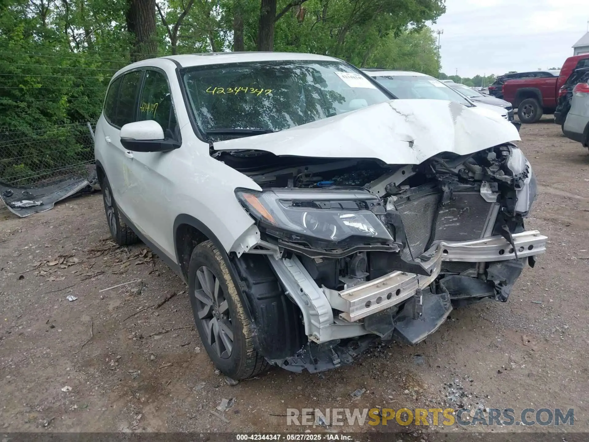 1 fotografías del automóvil dañado 5FNYF6H59NB018137 HONDA PILOT 2022