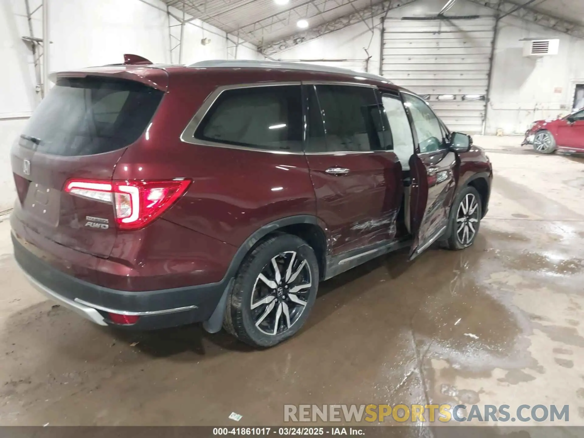 4 fotografías del automóvil dañado 5FNYF6H61NB045597 HONDA PILOT 2022