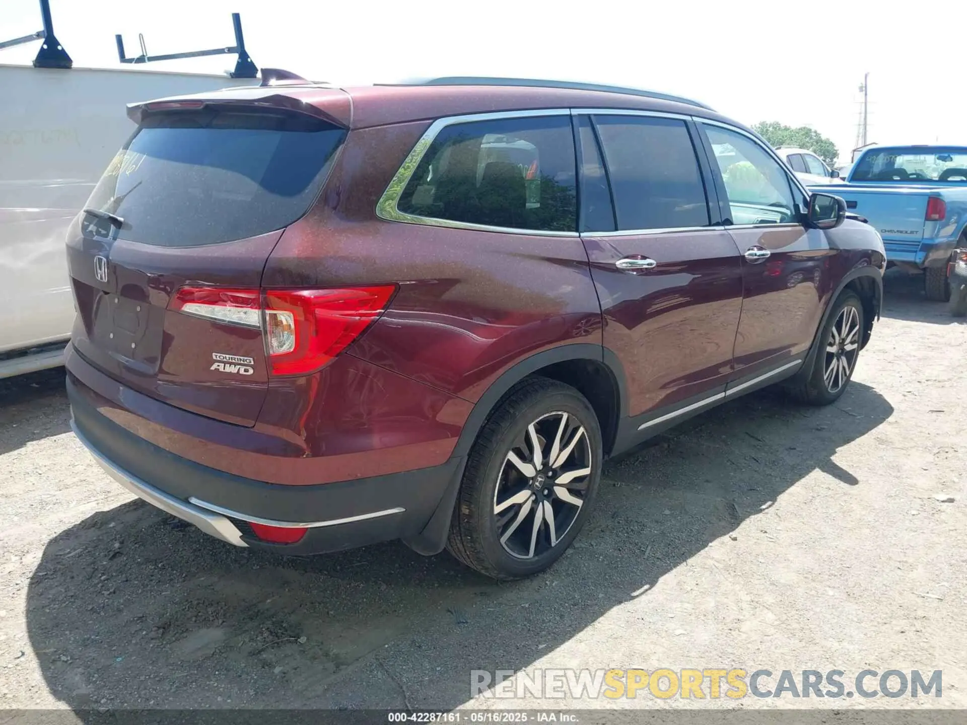 4 fotografías del automóvil dañado 5FNYF6H64NB072258 HONDA PILOT 2022