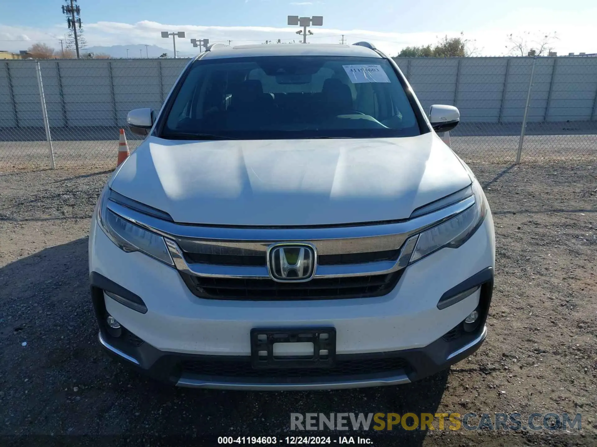 12 fotografías del automóvil dañado 5FNYF6H67NB017660 HONDA PILOT 2022