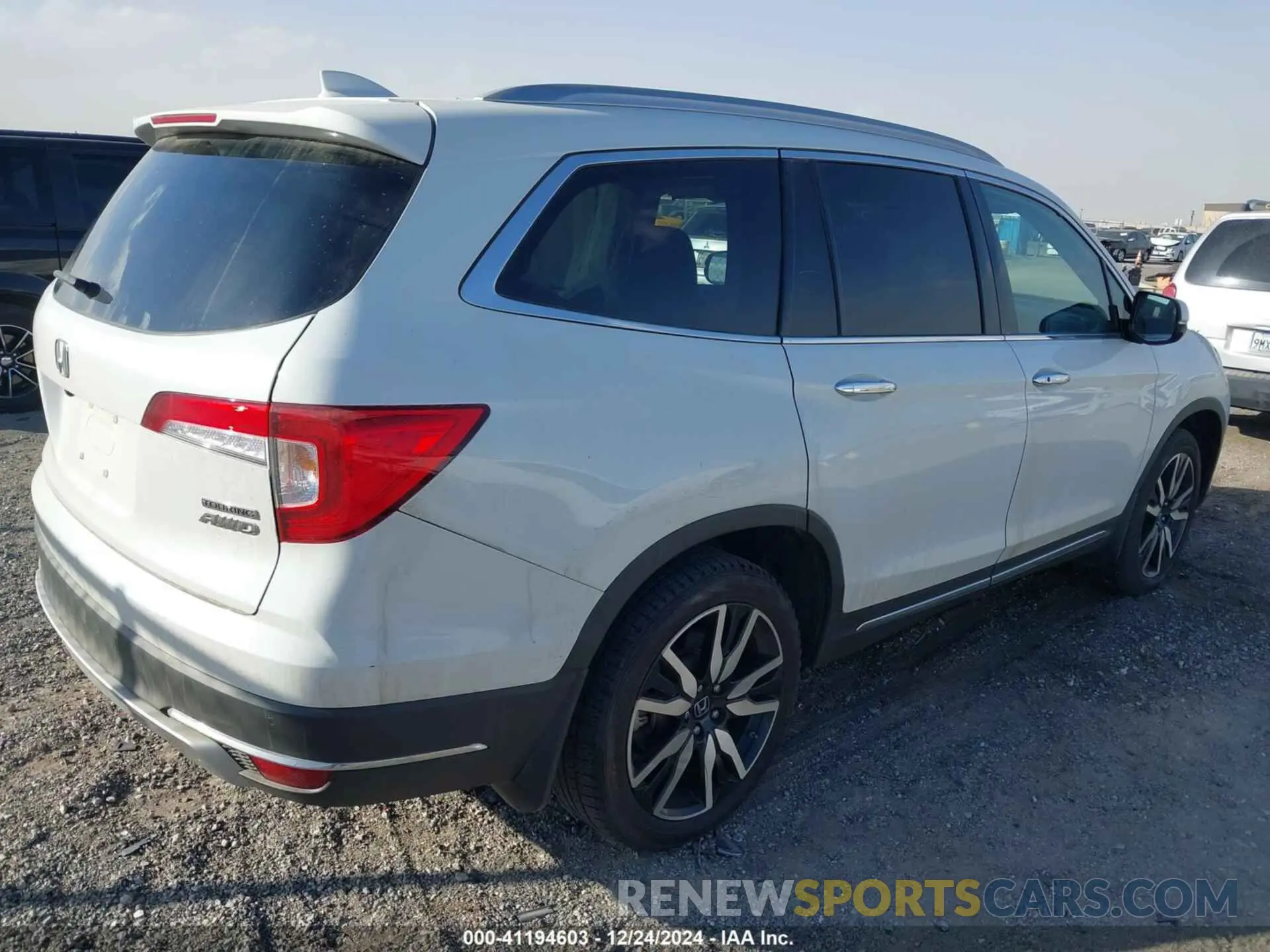 4 fotografías del automóvil dañado 5FNYF6H67NB017660 HONDA PILOT 2022