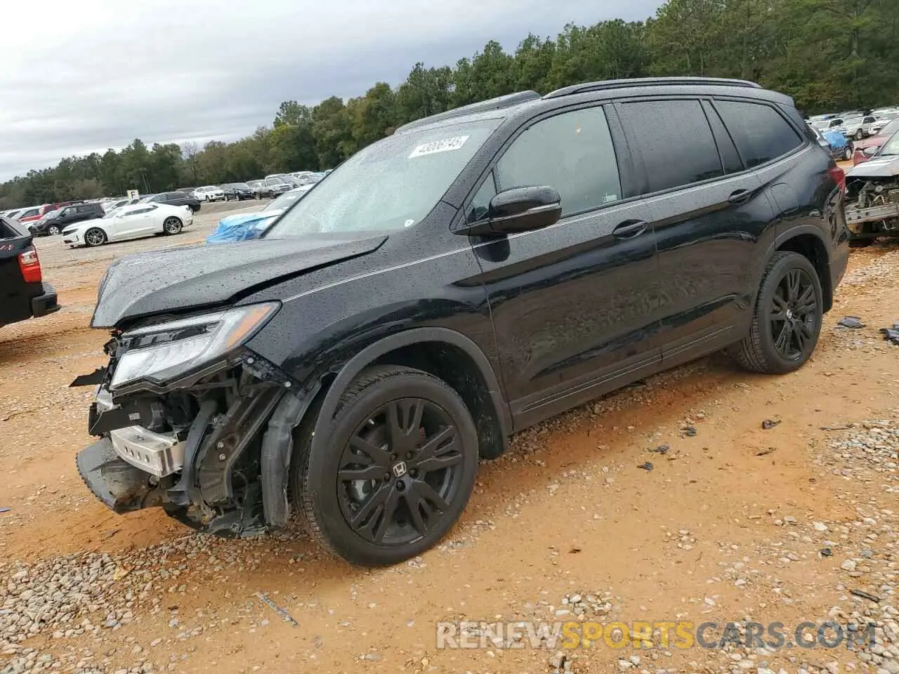 1 fotografías del automóvil dañado 5FNYF6H77NB025959 HONDA PILOT 2022