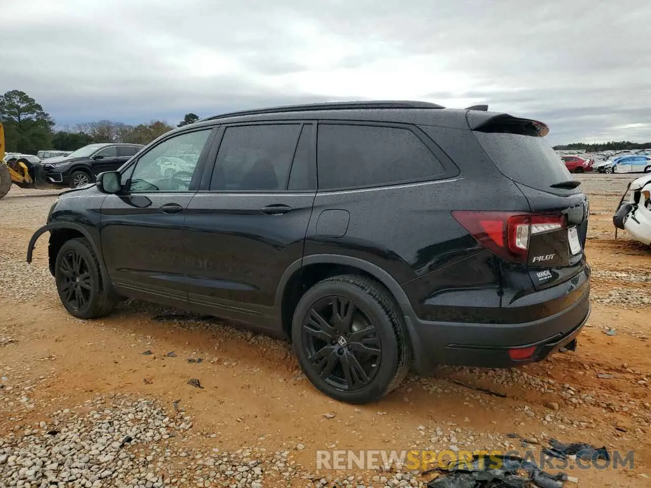 2 fotografías del automóvil dañado 5FNYF6H77NB025959 HONDA PILOT 2022
