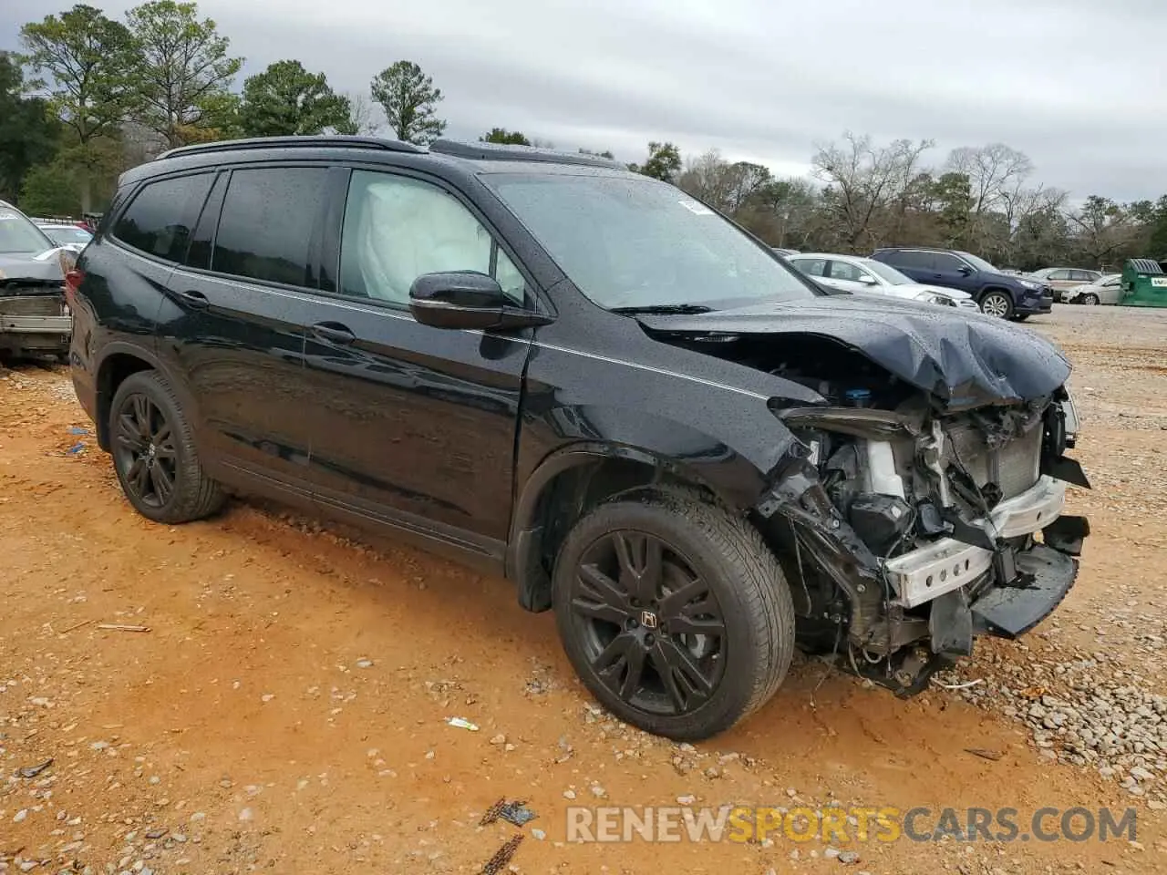 4 fotografías del automóvil dañado 5FNYF6H77NB025959 HONDA PILOT 2022