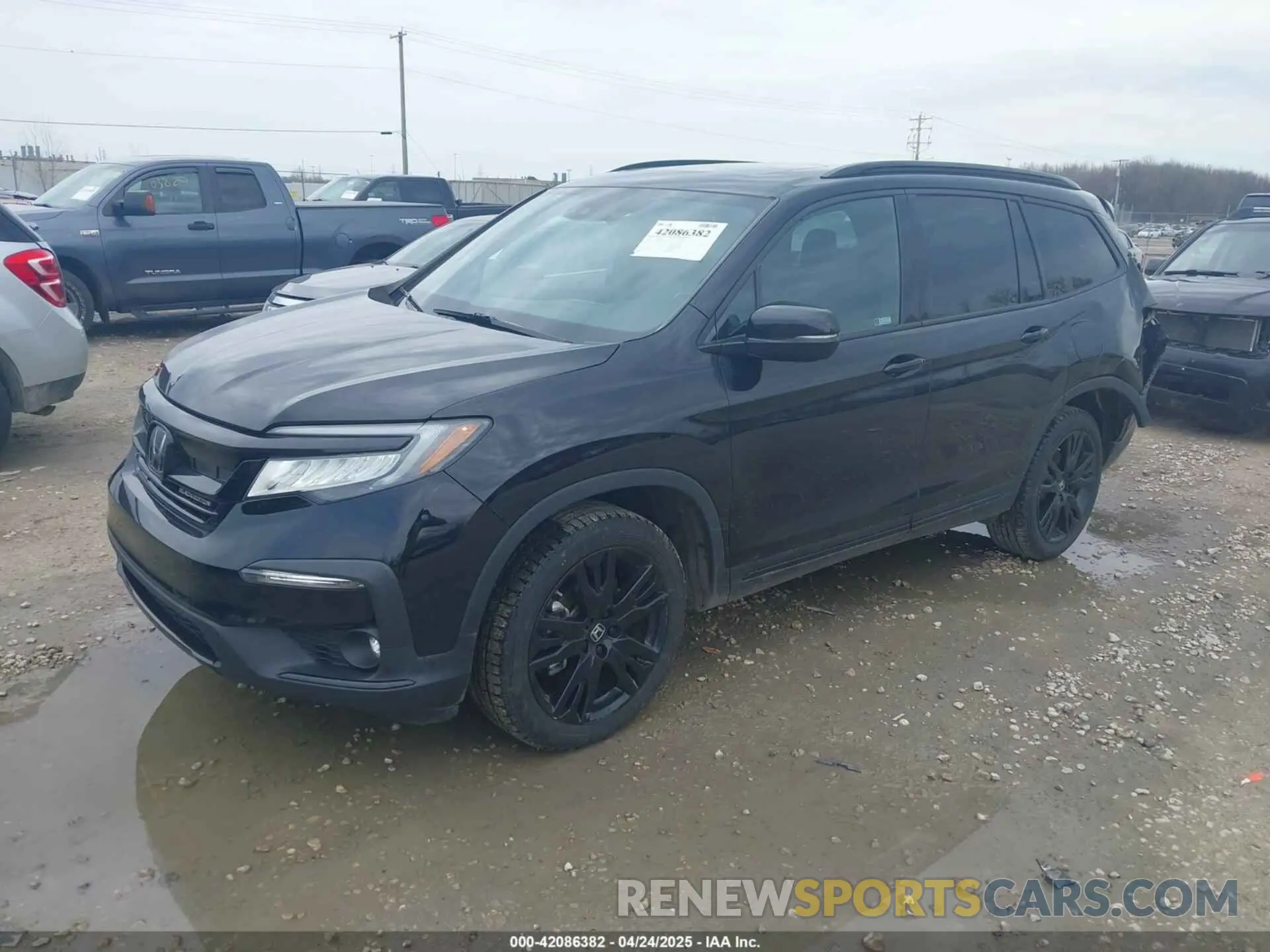 2 fotografías del automóvil dañado 5FNYF6H79NB004191 HONDA PILOT 2022