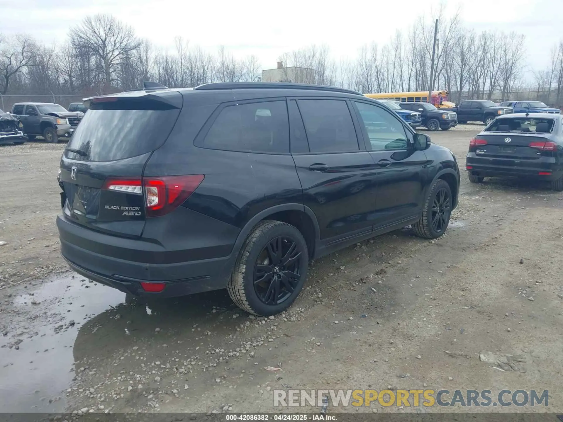 4 fotografías del automóvil dañado 5FNYF6H79NB004191 HONDA PILOT 2022