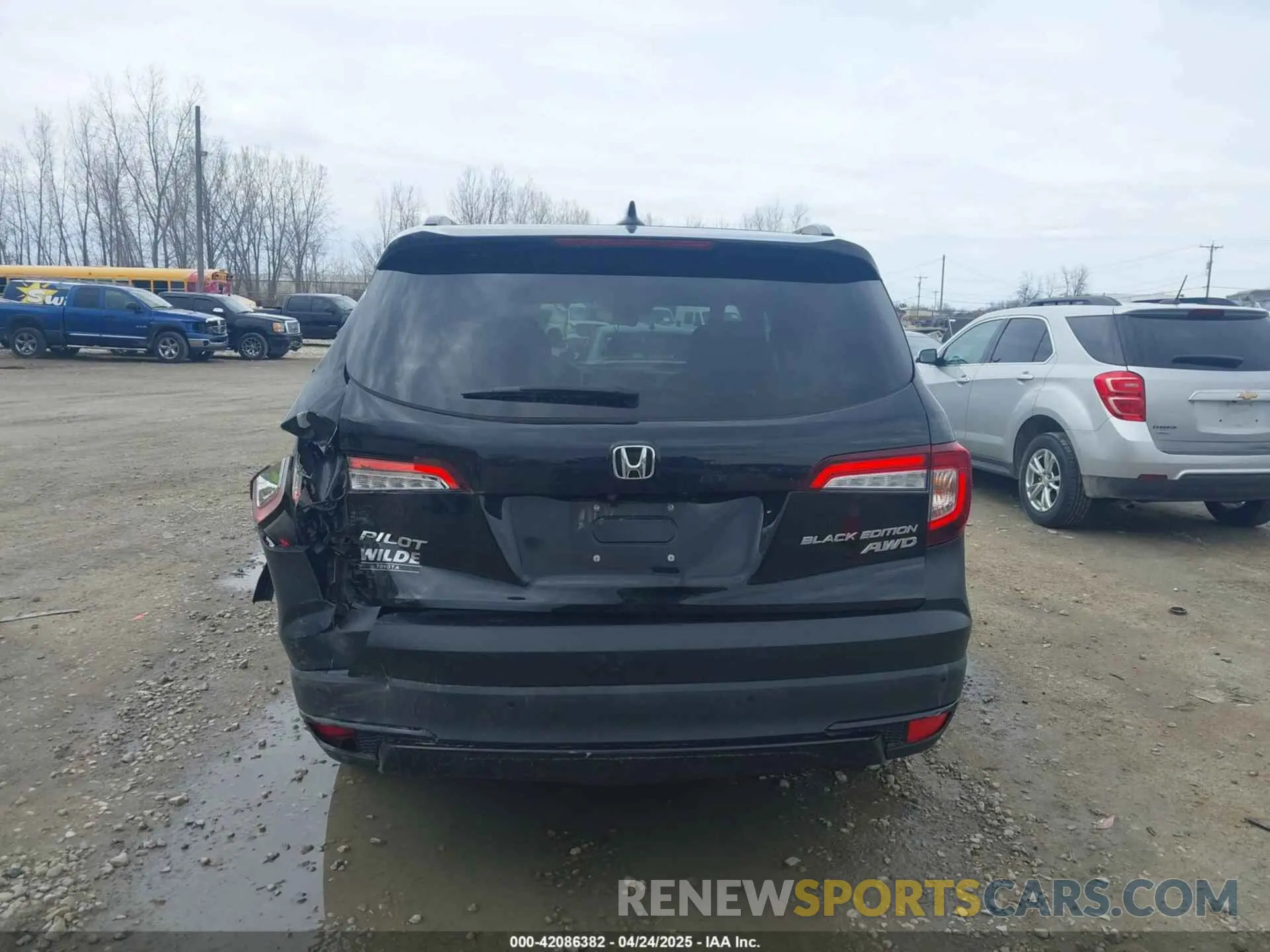 6 fotografías del automóvil dañado 5FNYF6H79NB004191 HONDA PILOT 2022