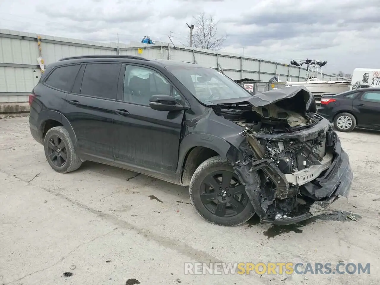 4 fotografías del automóvil dañado 5FNYF6H80NB076714 HONDA PILOT 2022