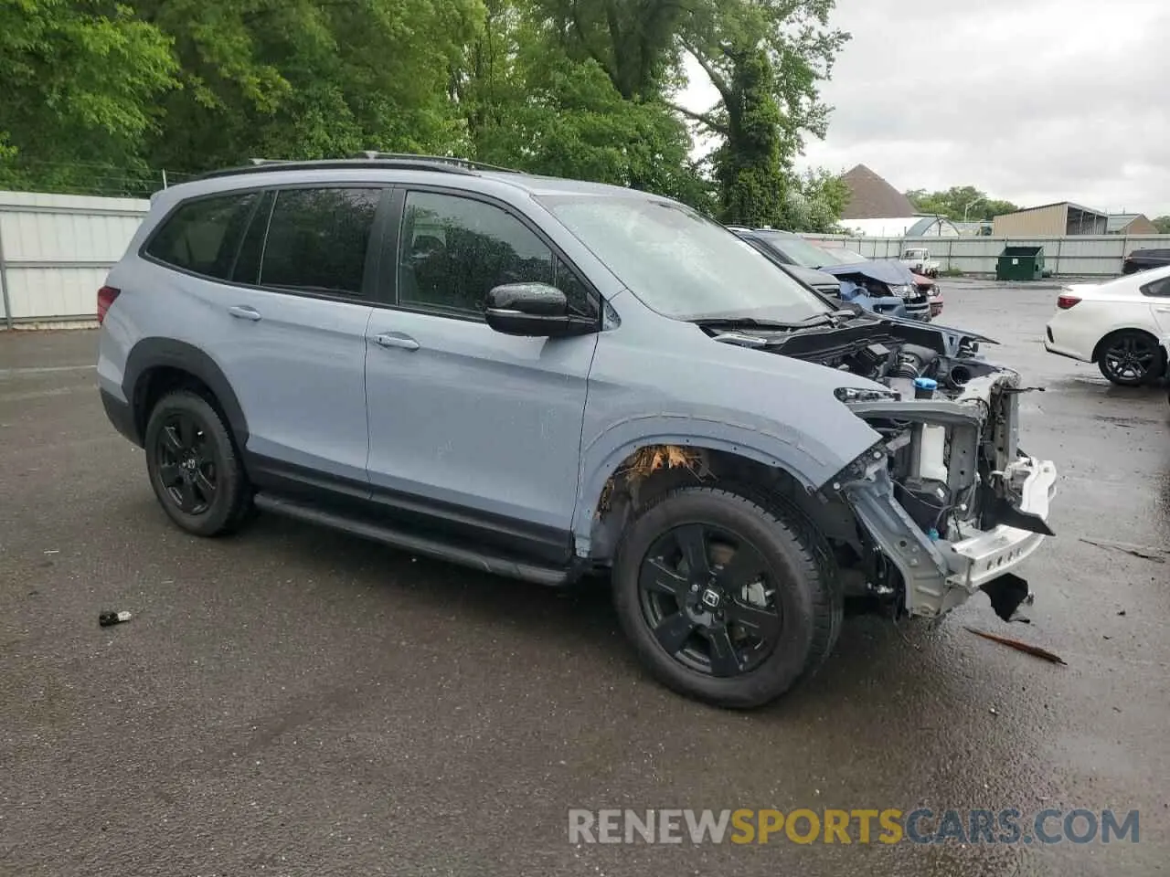 4 fotografías del automóvil dañado 5FNYF6H81NB020409 HONDA PILOT 2022