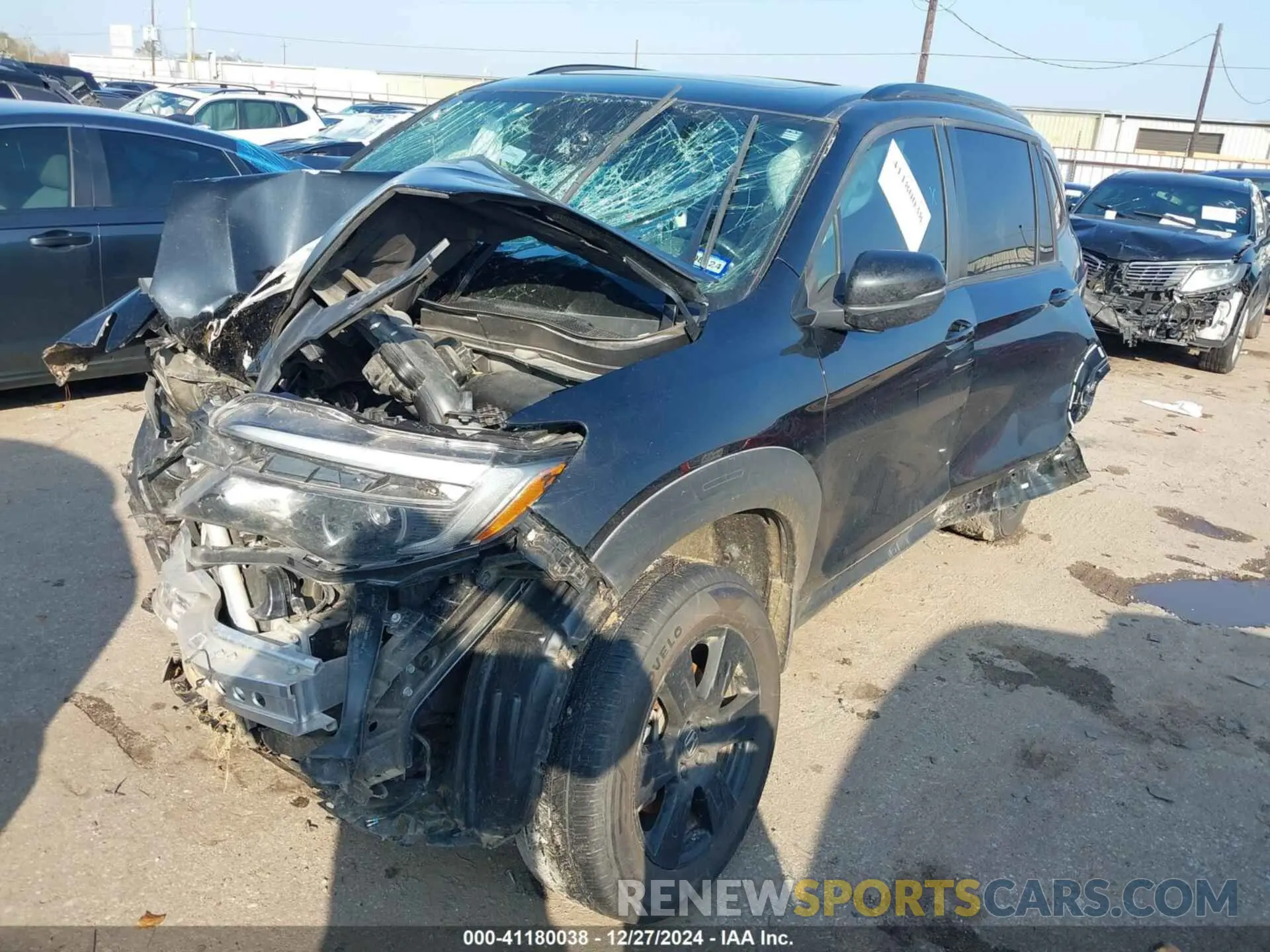 2 fotografías del automóvil dañado 5FNYF6H81NB060635 HONDA PILOT 2022