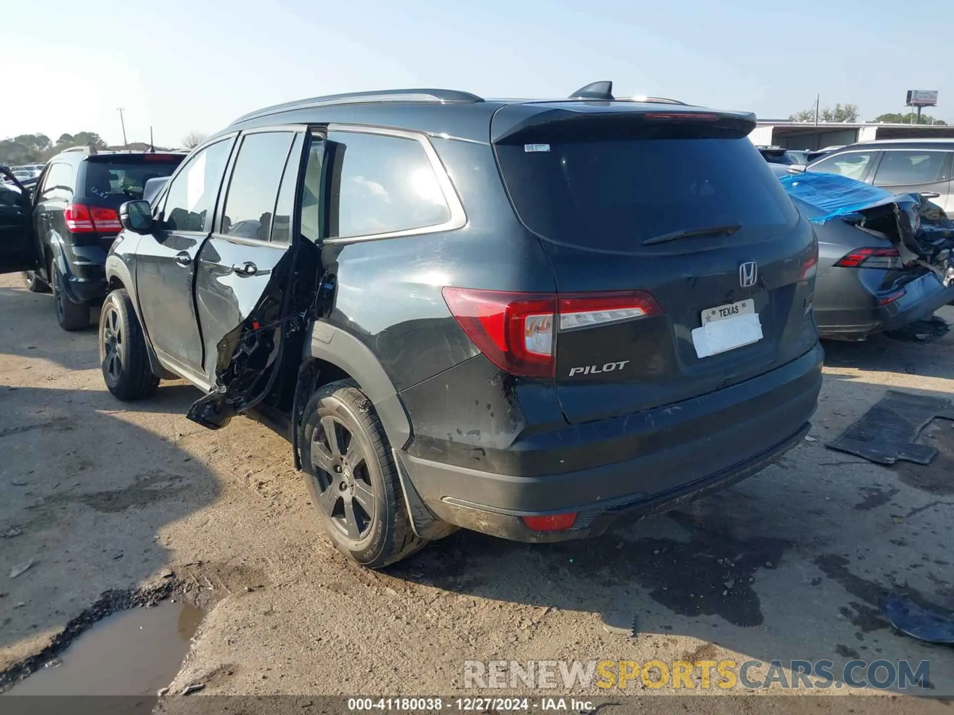 3 fotografías del automóvil dañado 5FNYF6H81NB060635 HONDA PILOT 2022