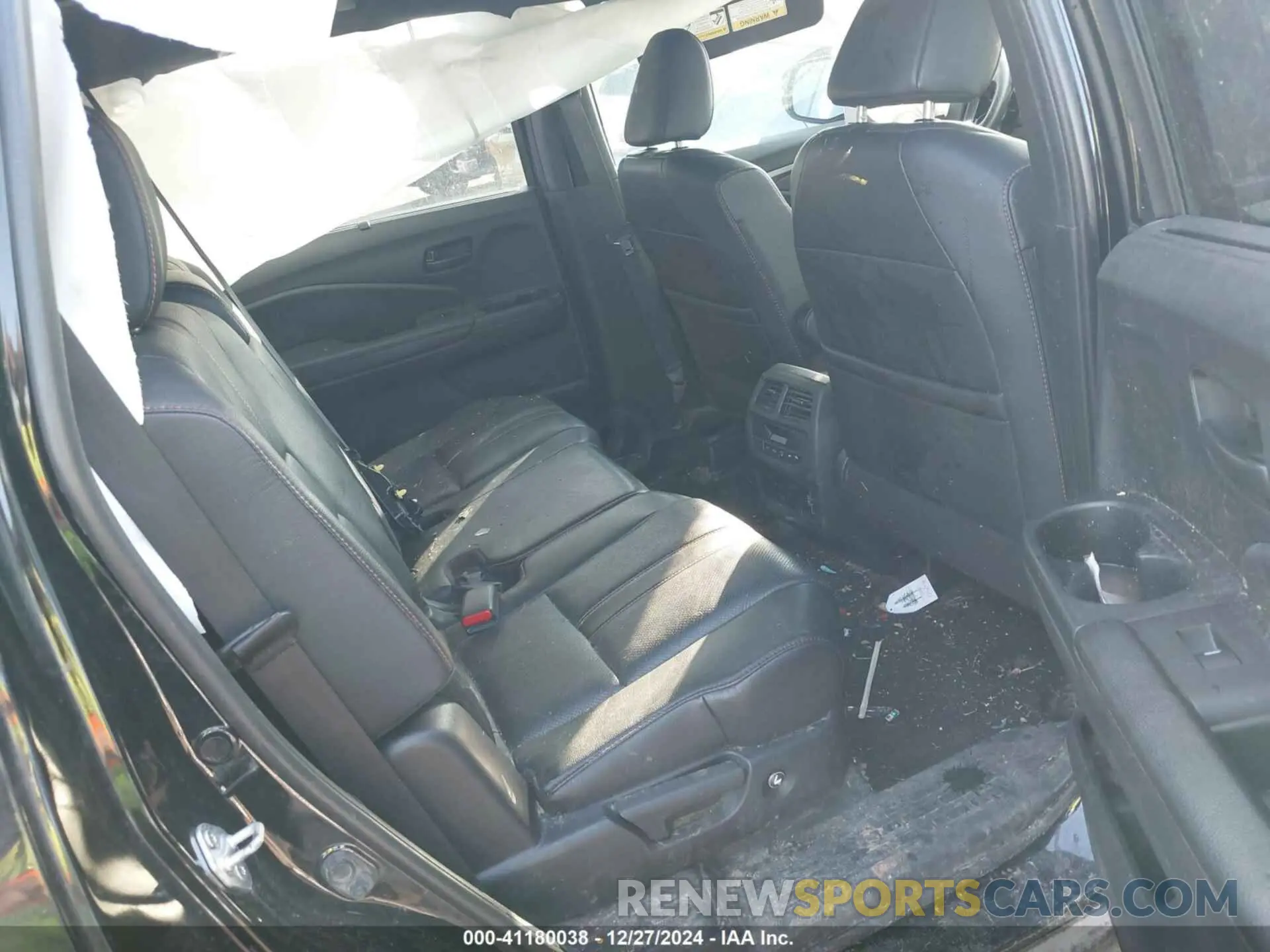 8 fotografías del automóvil dañado 5FNYF6H81NB060635 HONDA PILOT 2022