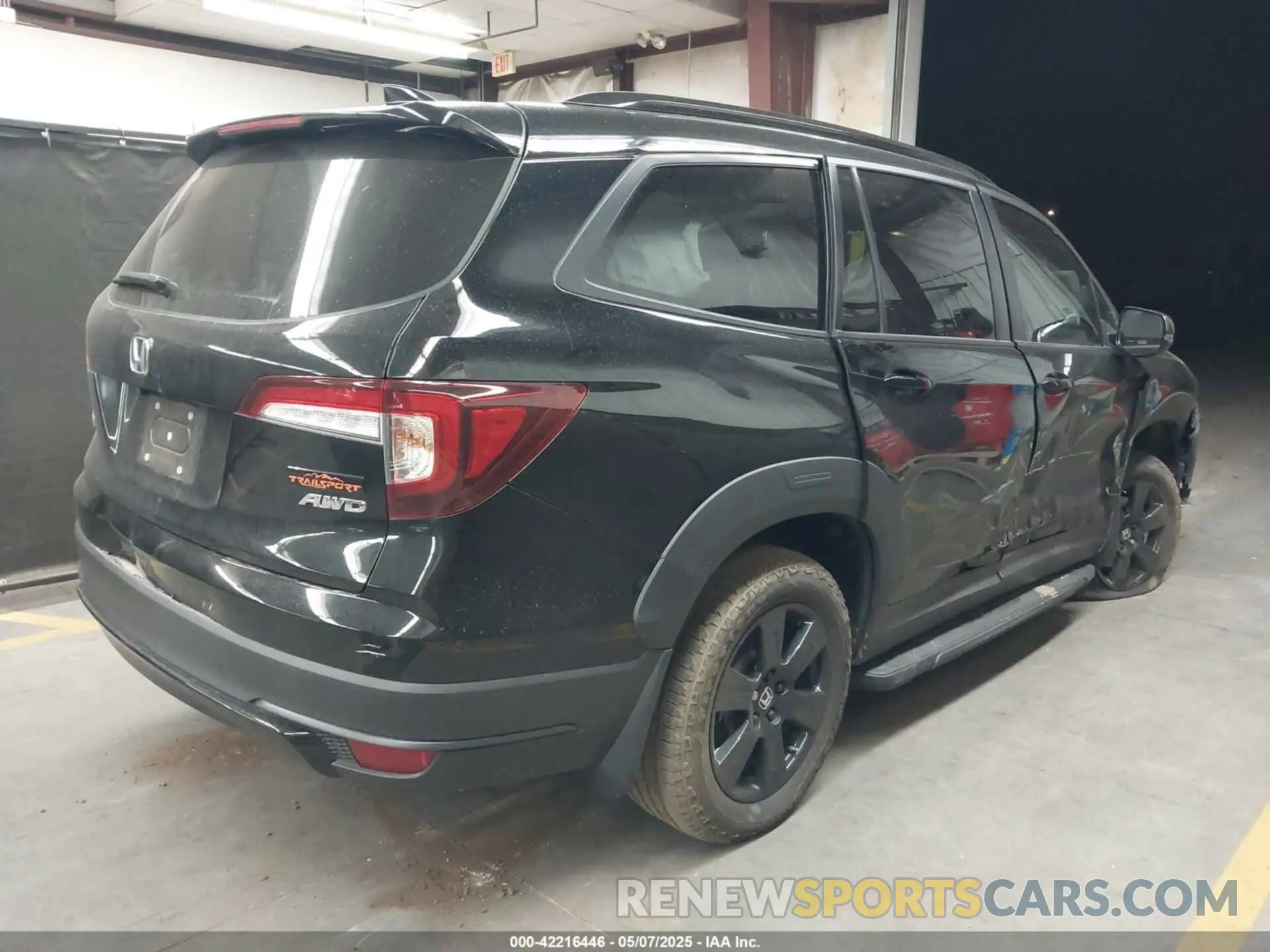 4 fotografías del automóvil dañado 5FNYF6H81NB062109 HONDA PILOT 2022