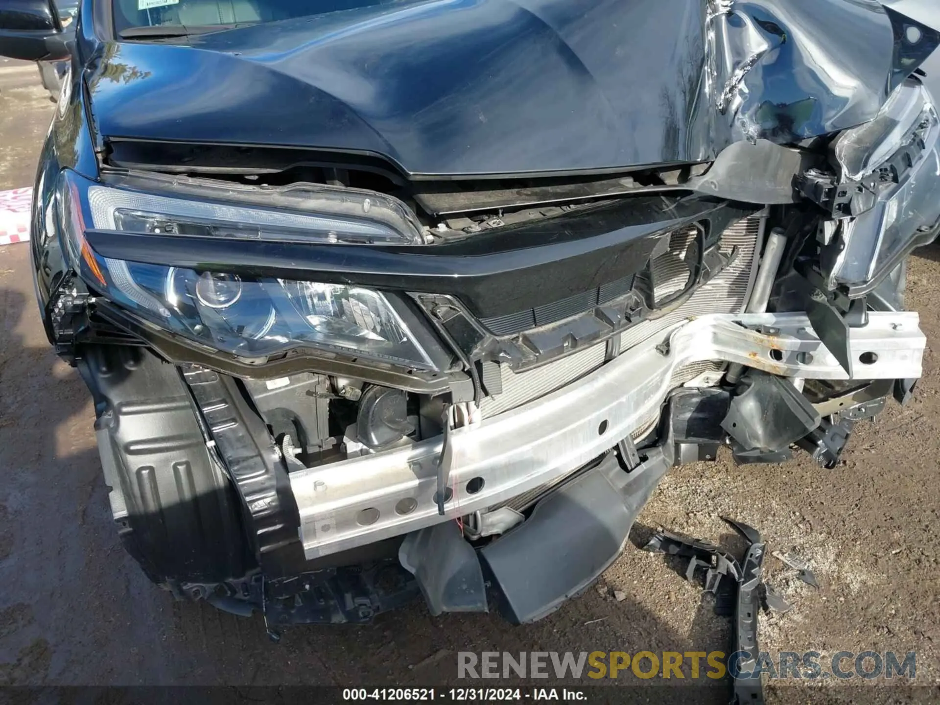 16 fotografías del automóvil dañado 5FNYF6H87NB096846 HONDA PILOT 2022